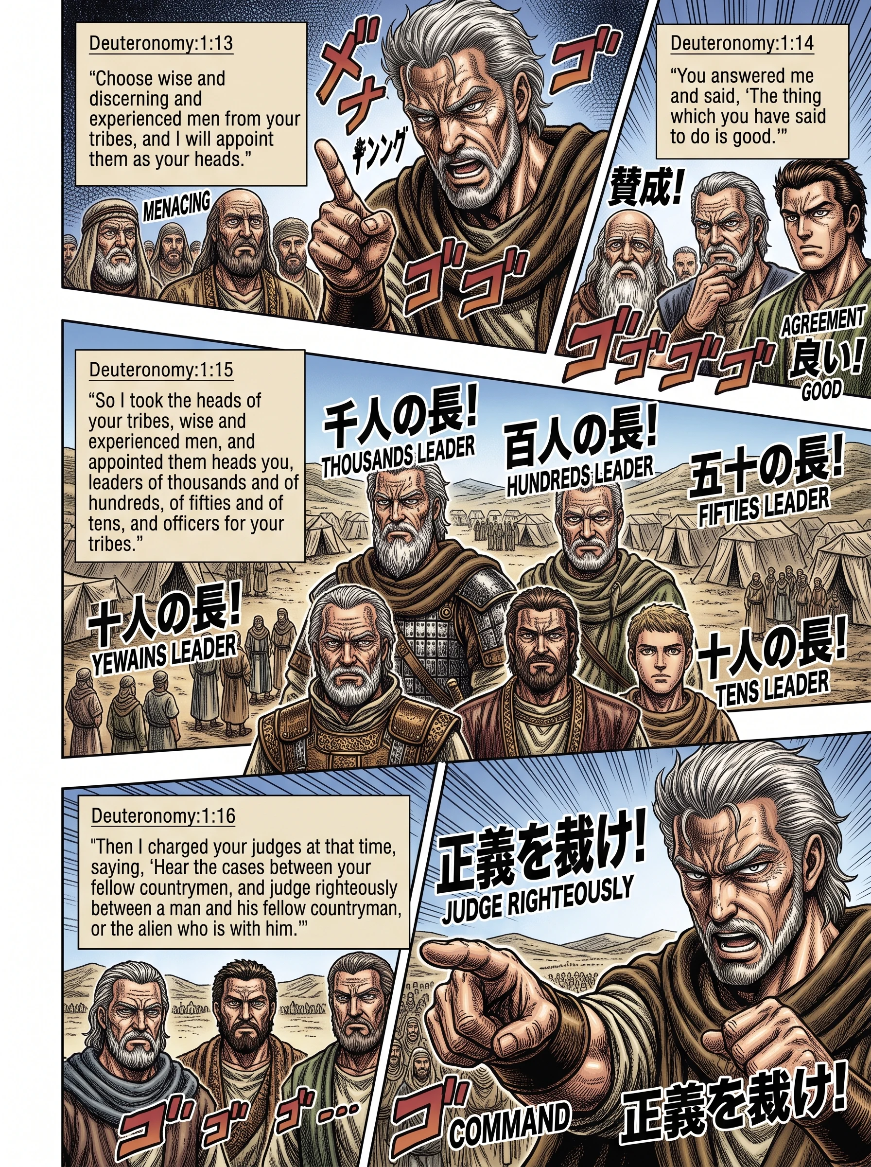 Deuteronomy 1 illustration: Judges and Tribal Leaders Appointed Fairly