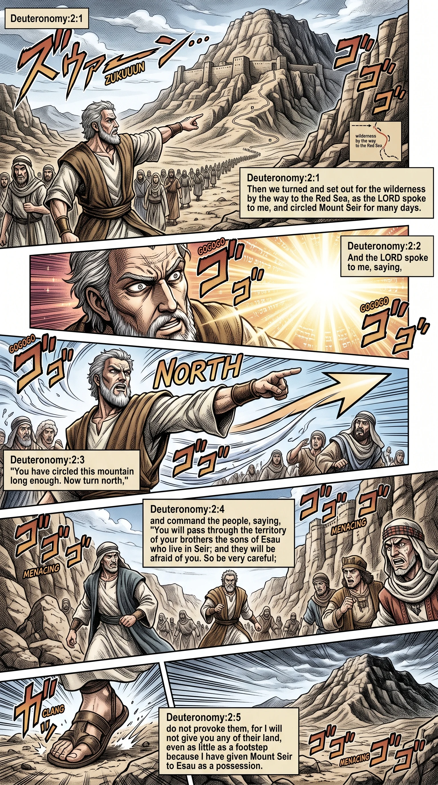 Deuteronomy 2 illustration: Command to Respect the Heritage of Esau