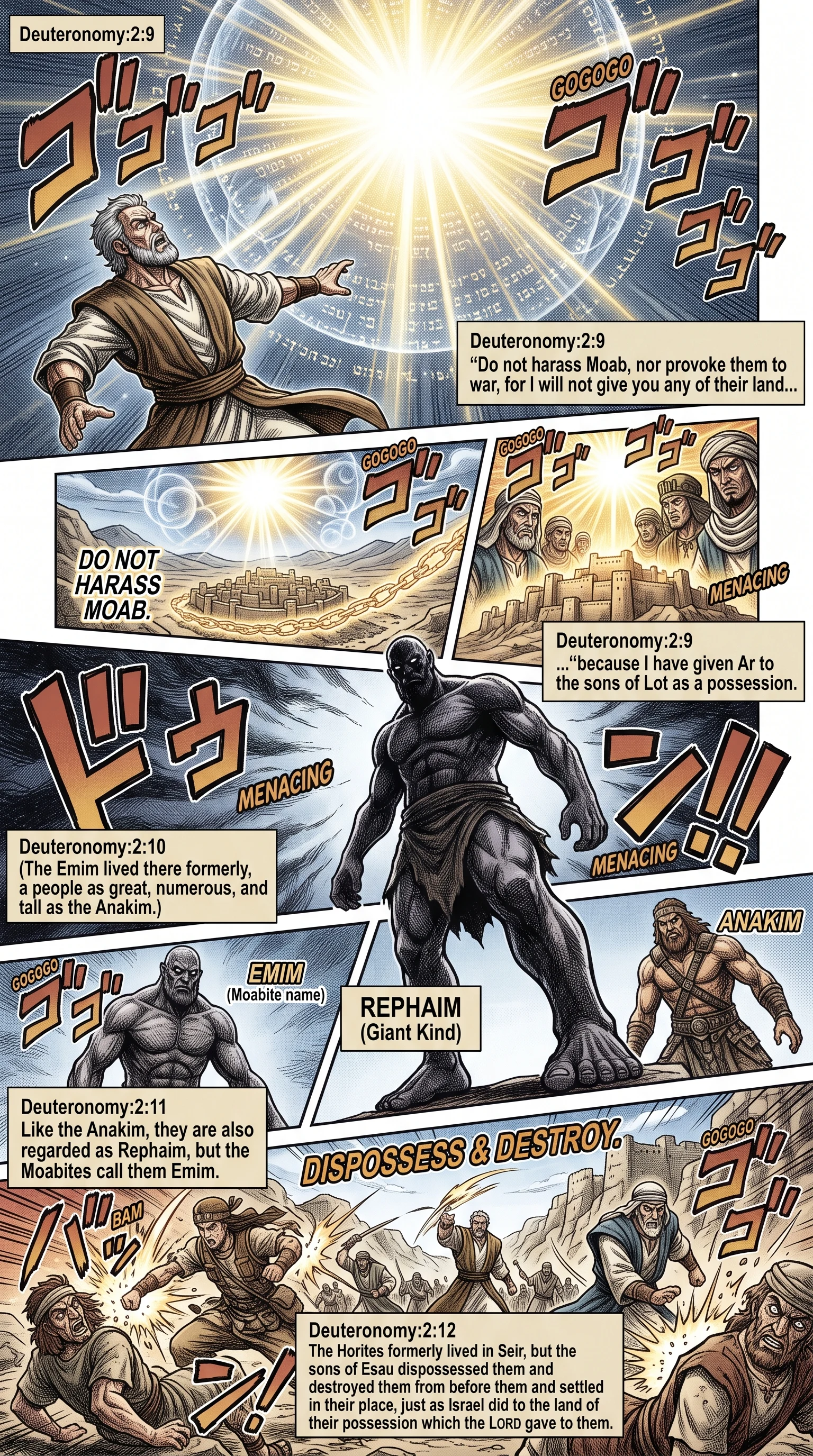 Deuteronomy 2 illustration: Command to Leave Moab's Land Untouched