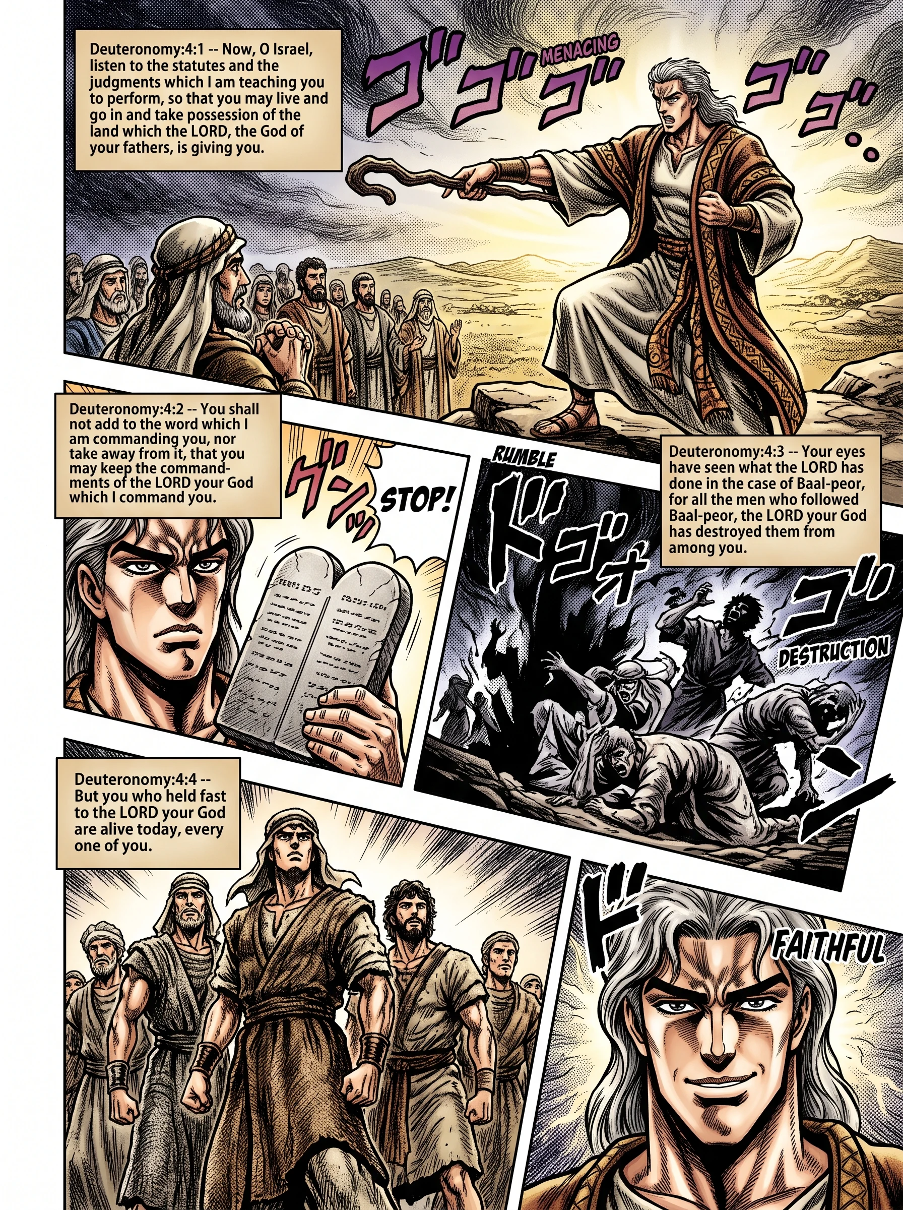Deuteronomy 4 illustration: Call to Keep the Lord's Commandments