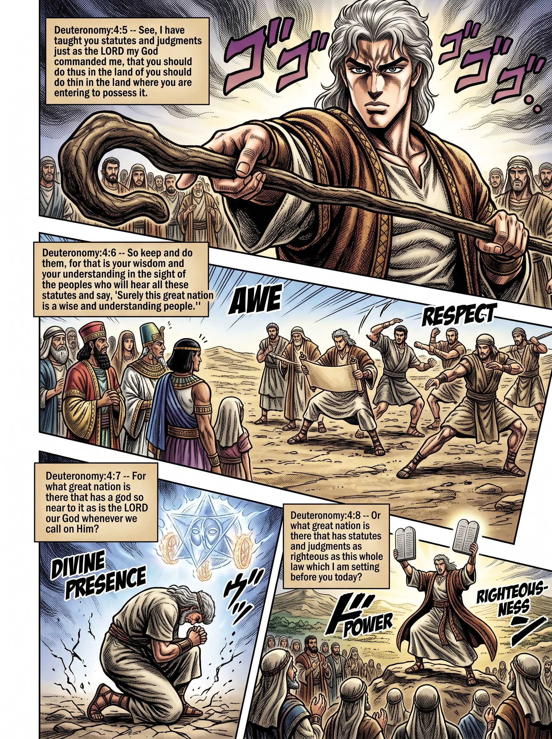 Deuteronomy 4 illustration: Statutes as Israel's Wisdom Before Nations