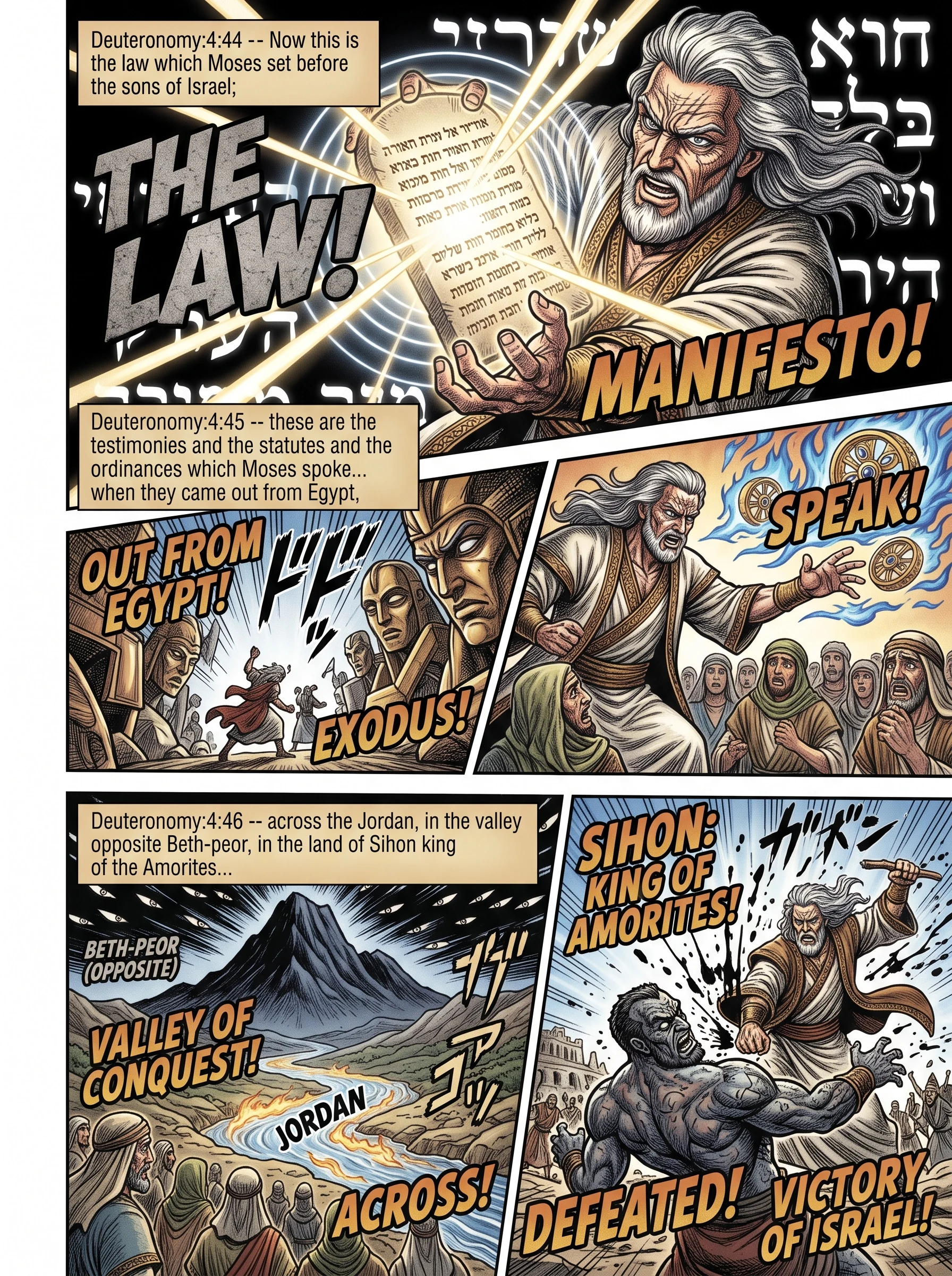 Deuteronomy 4 illustration: Historical Setting of Moses' Law Giving