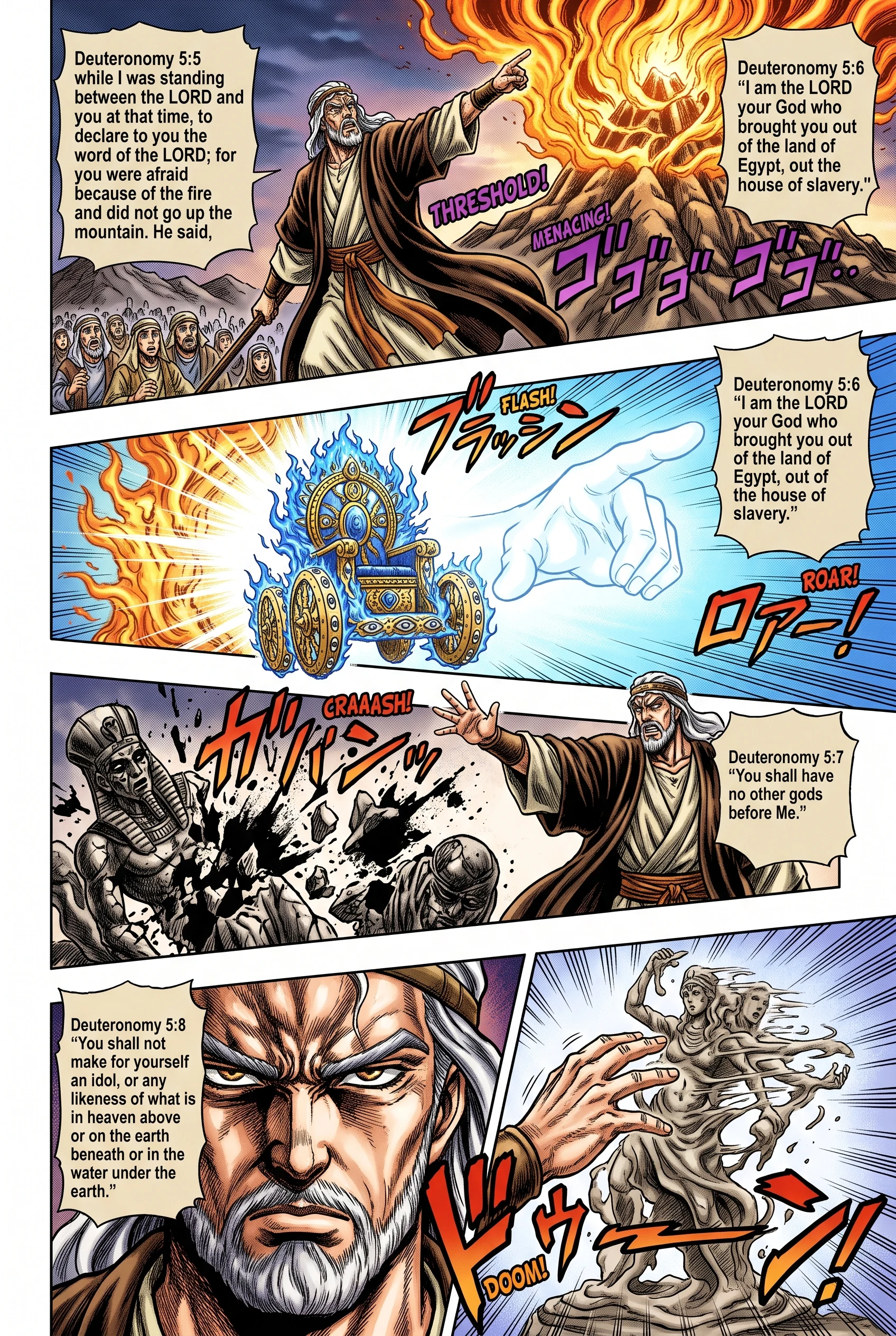 Deuteronomy 5 illustration: Commandments Prohibiting Idols and Other Gods