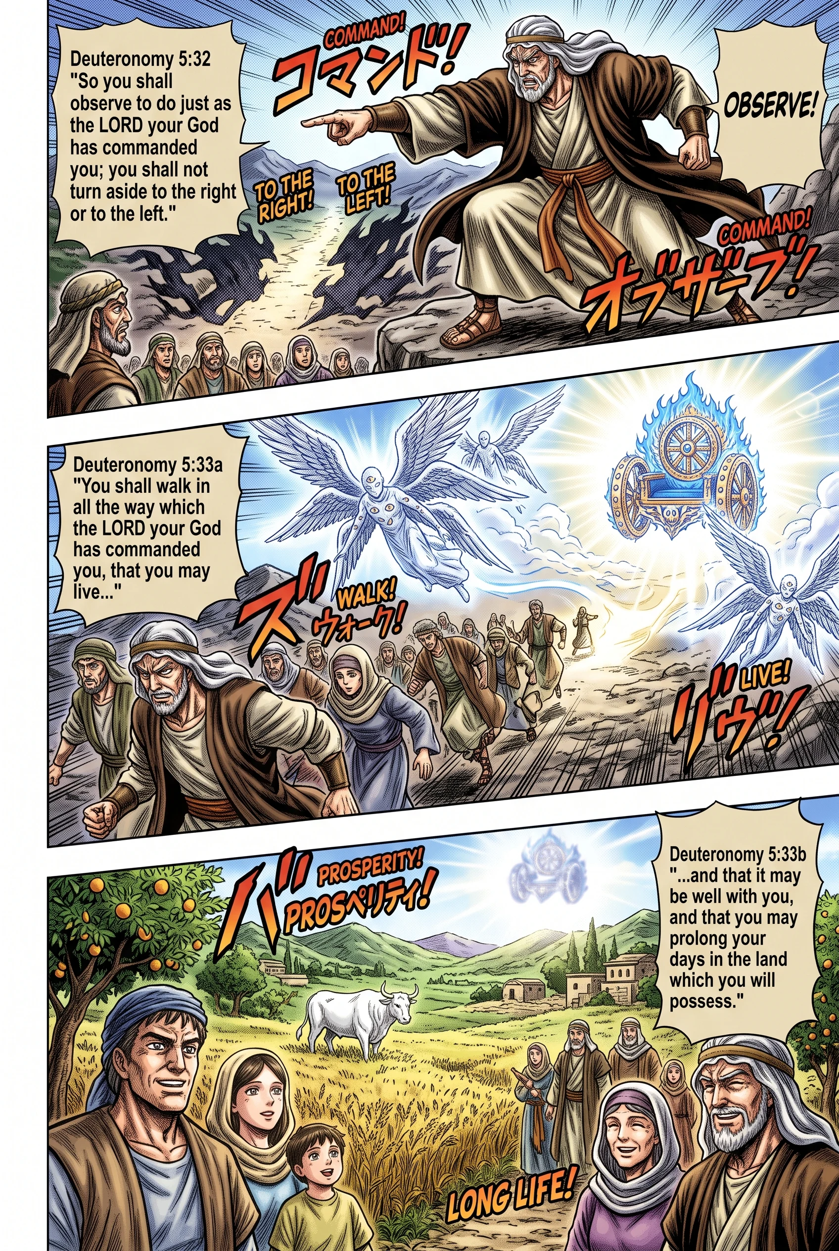 Deuteronomy 5 illustration: Exhortation to Walk in All Commandments