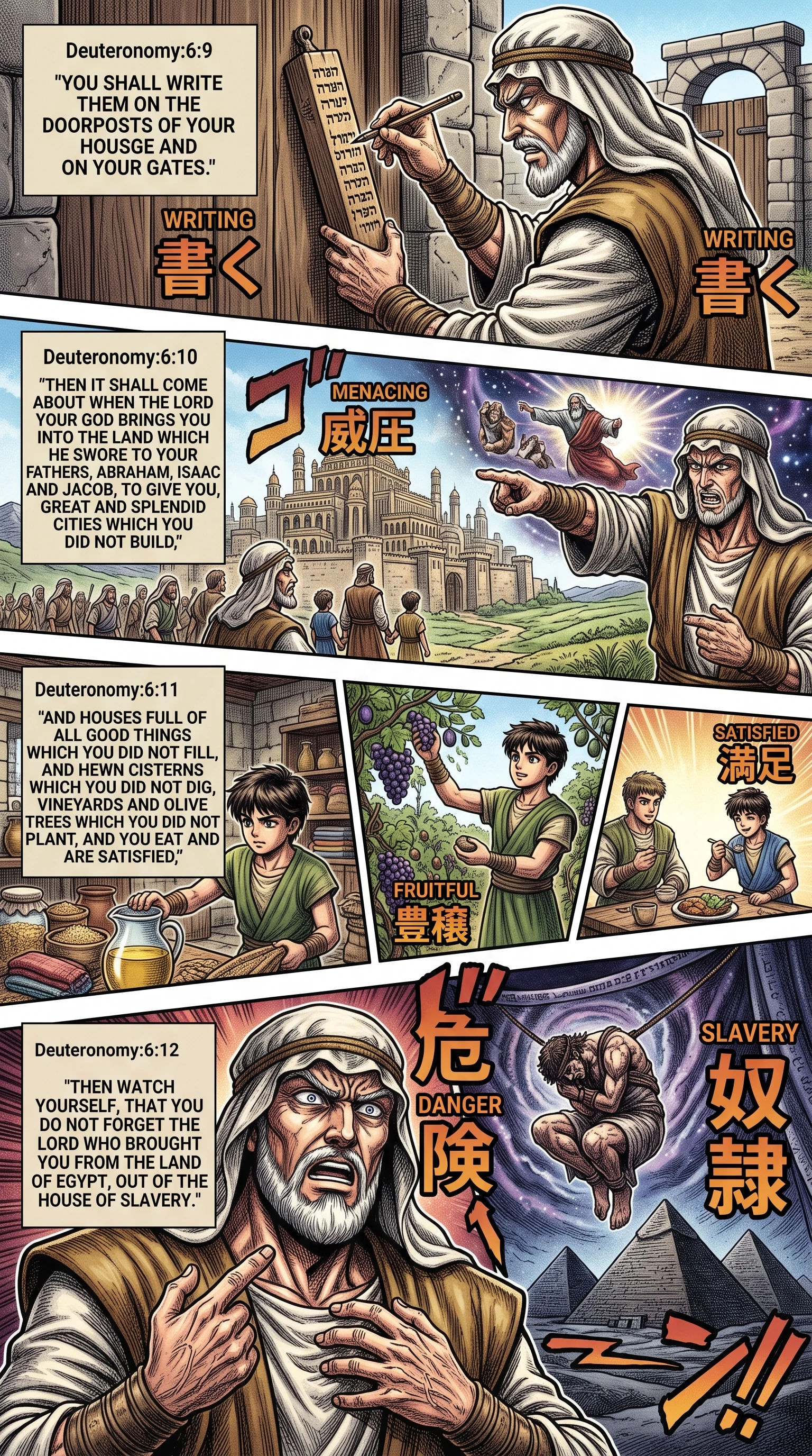 Deuteronomy 6 illustration: Warning Against Forgetting God in Prosperity