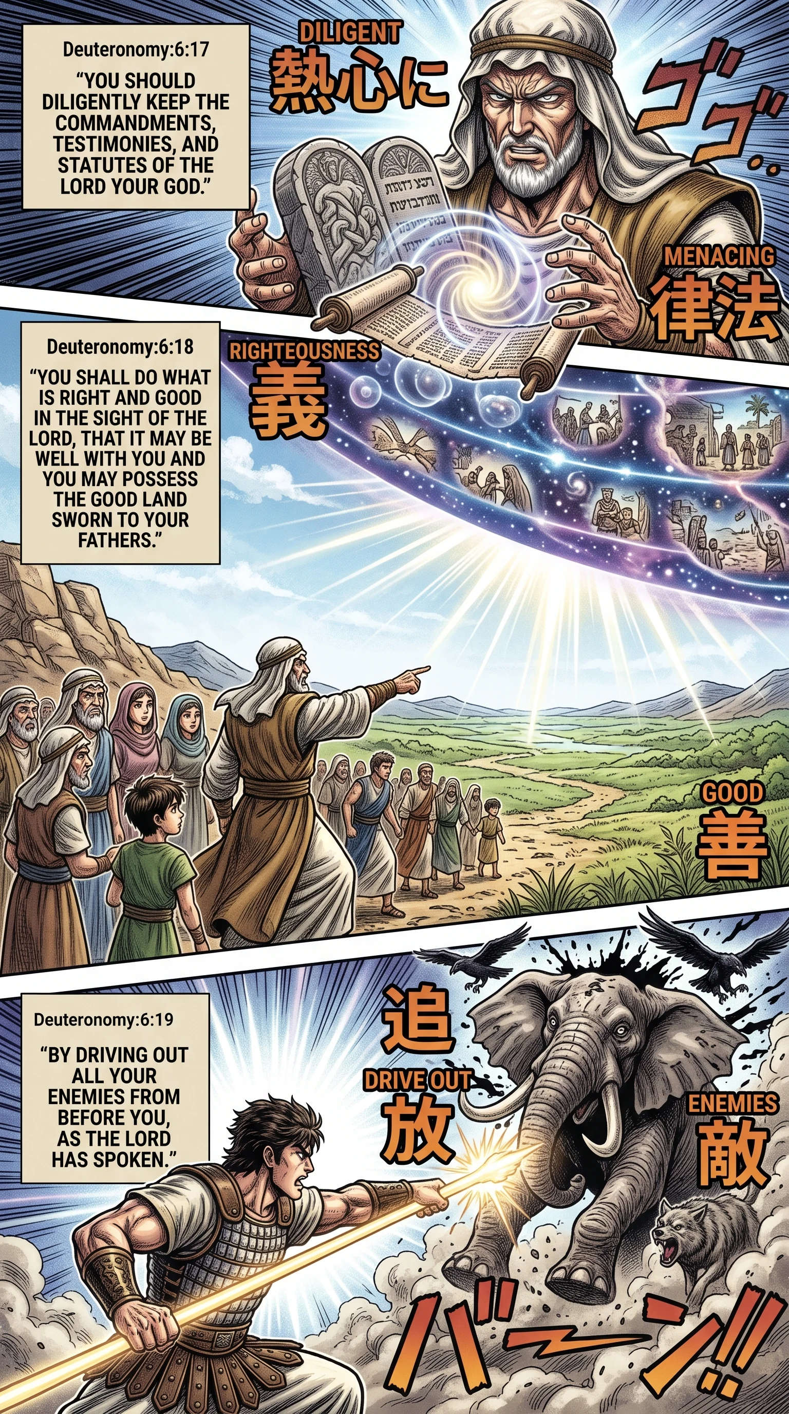 Deuteronomy 6 illustration: Diligently Doing What Is Righteous