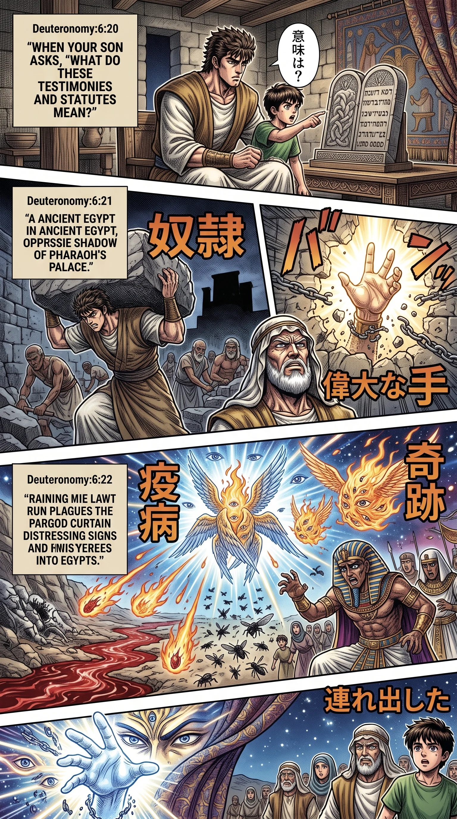 Deuteronomy 6 illustration: Explaining God's Wonders to Future Generations