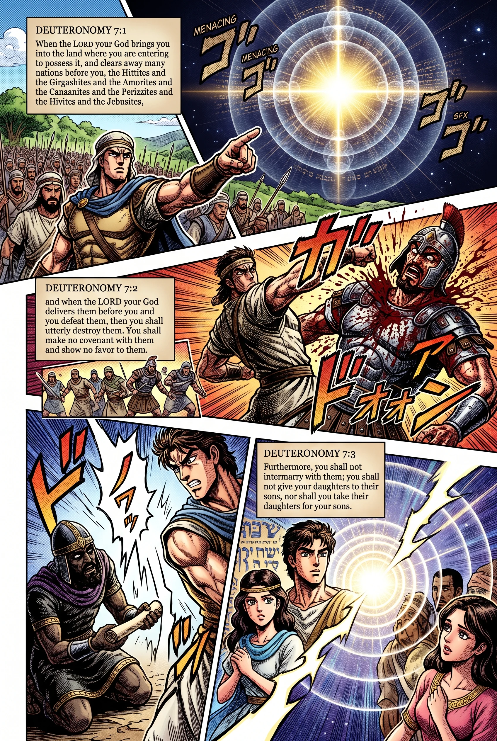 Deuteronomy 7 illustration: Command to Destroy Seven Canaanite Nations
