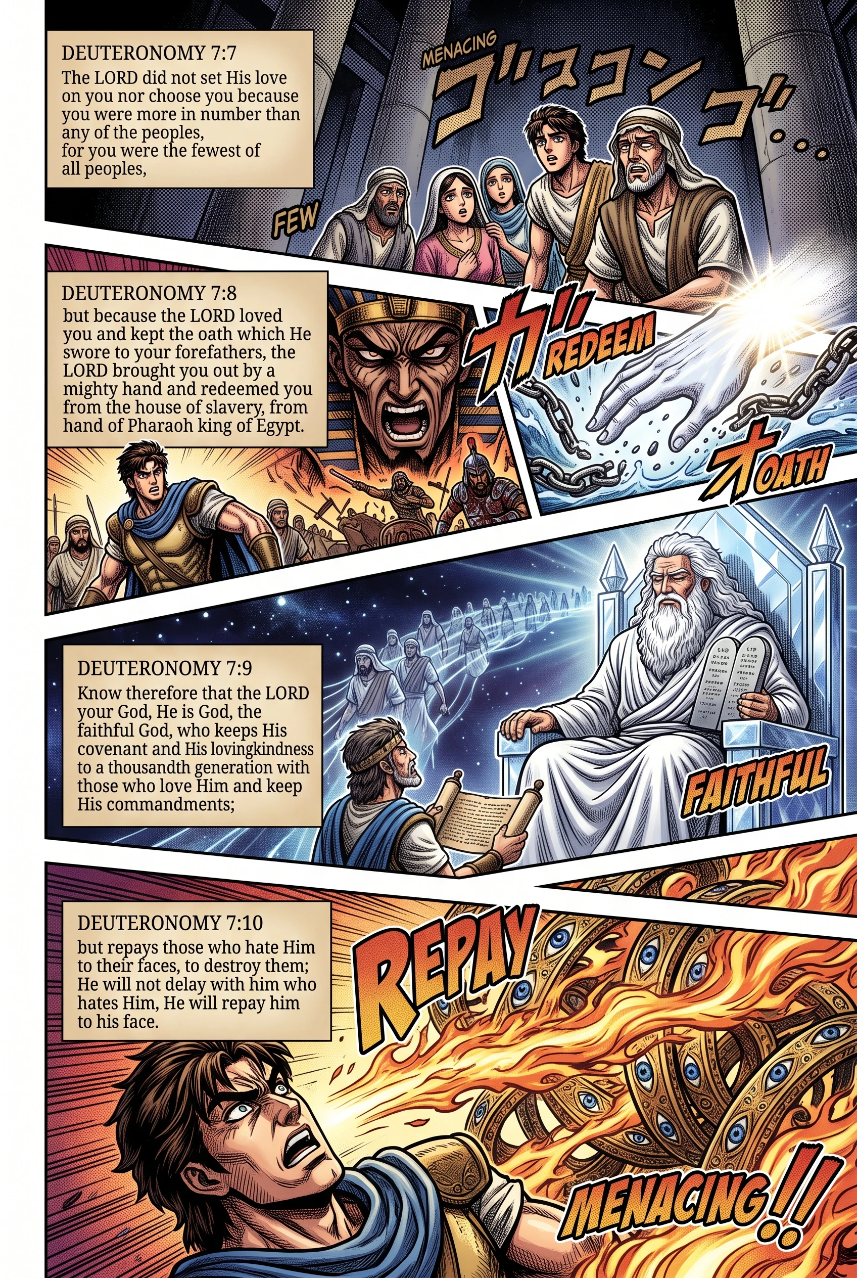 Deuteronomy 7 illustration: God's Faithful Love and Redeeming Power