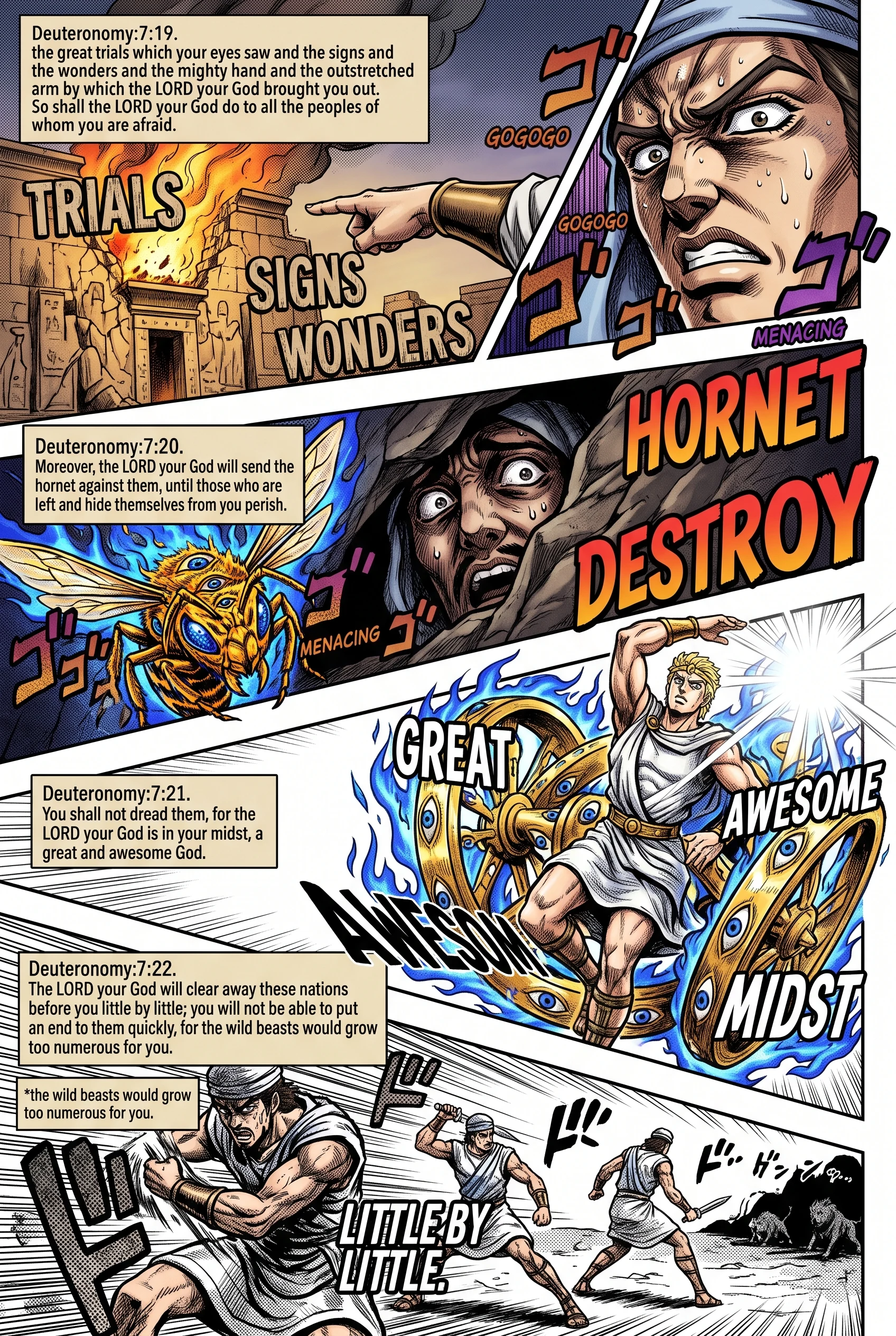 Deuteronomy 7 illustration: Nations Cleared Away Little by Little