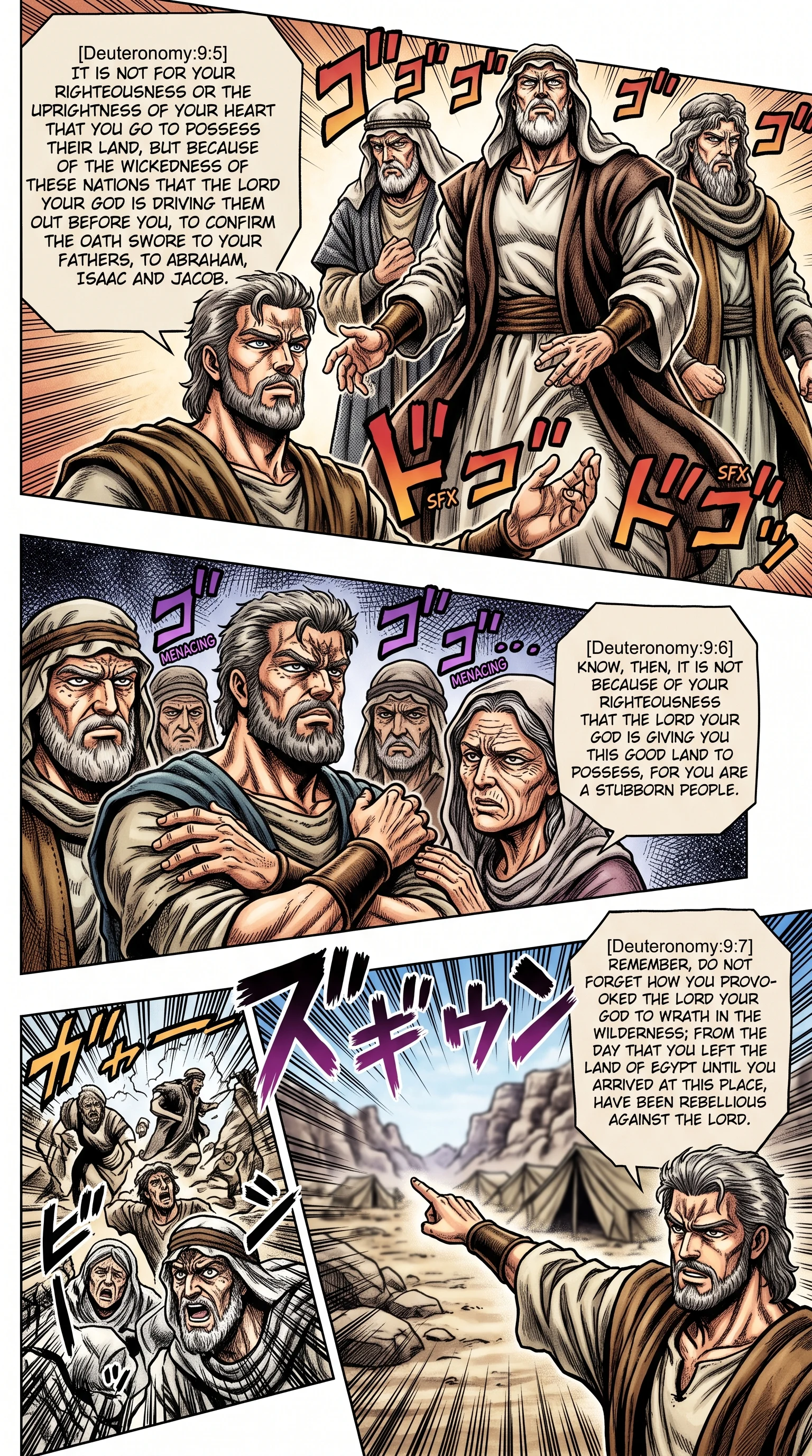 Deuteronomy 9 illustration: Dispossessing Nations Despite Israel's Stubbornness