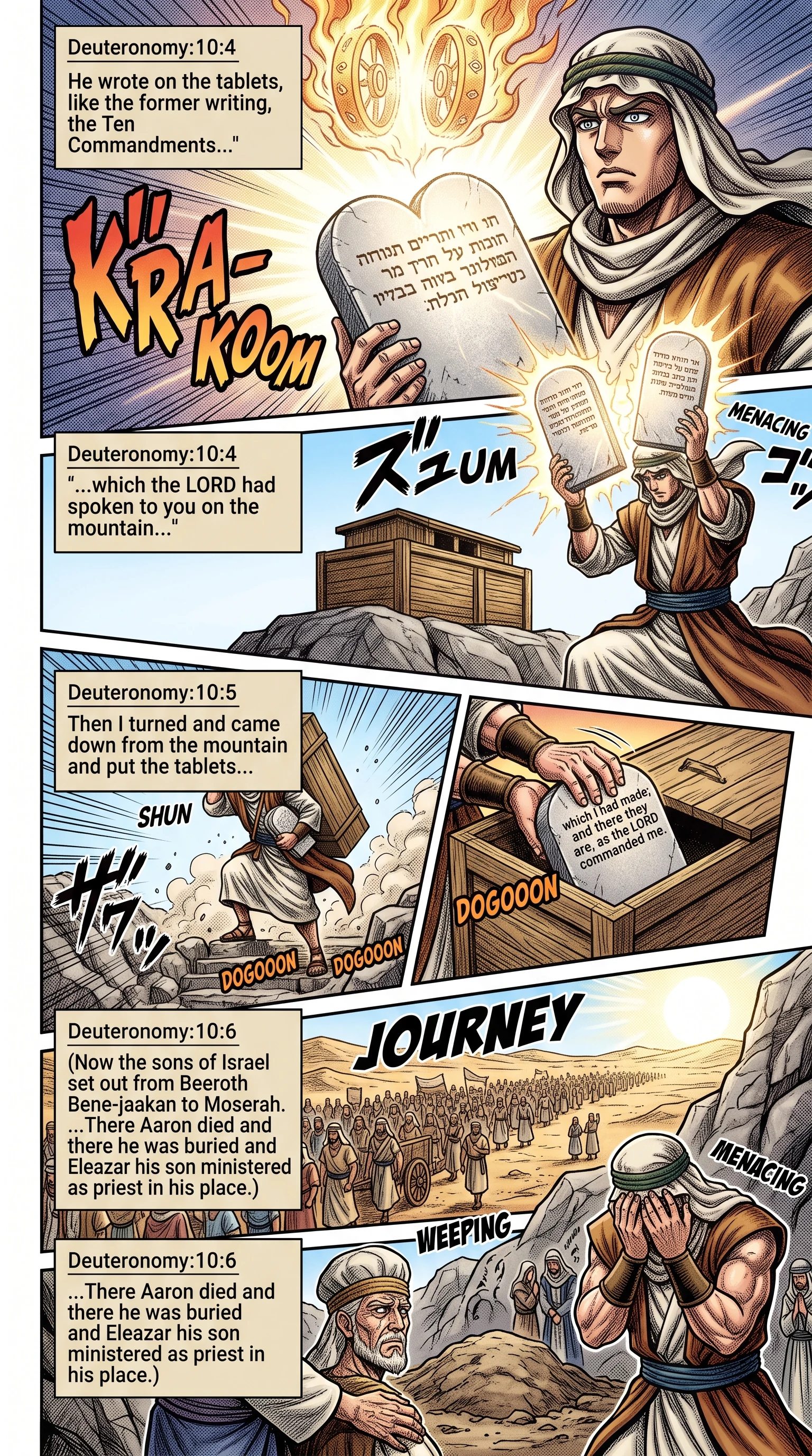 Deuteronomy 10 illustration: Ten Commandments Placed in the Ark