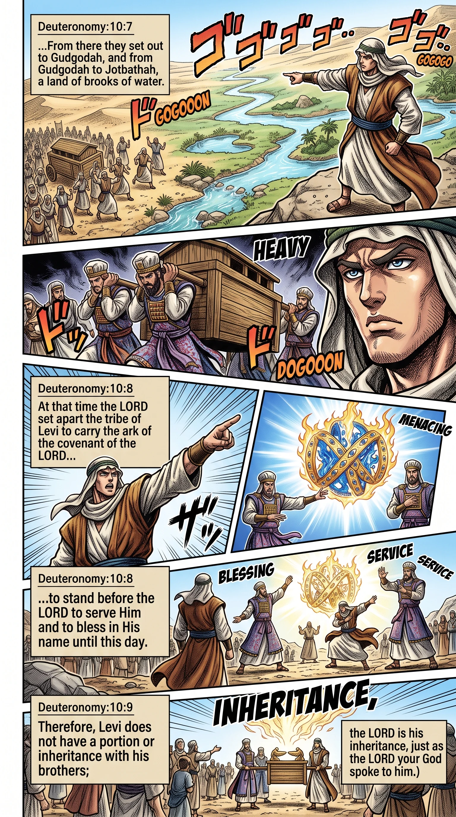 Deuteronomy 10 illustration: Tribe of Levi Appointed to Serve
