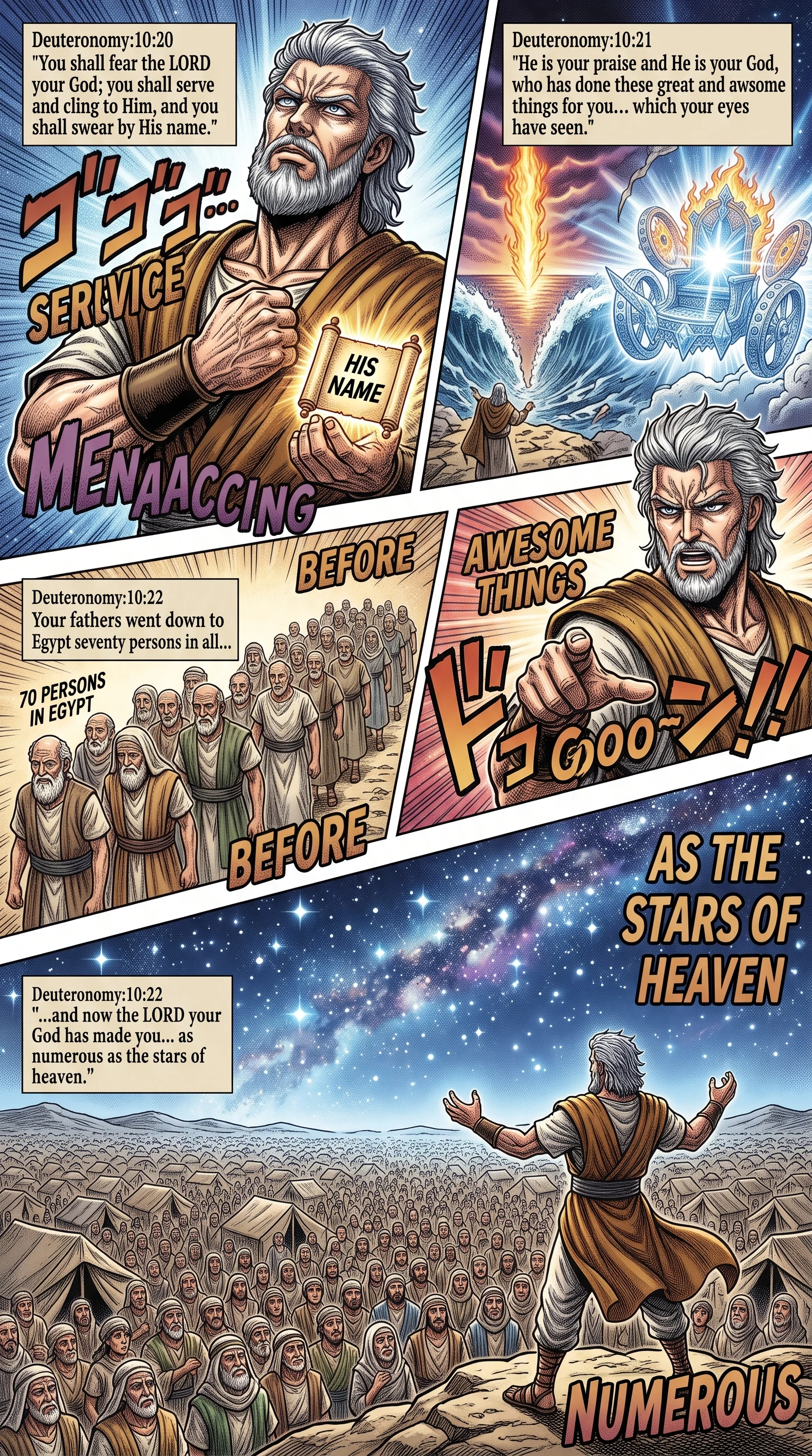 Deuteronomy 10 illustration: Exhortation to Fear and Cling to God