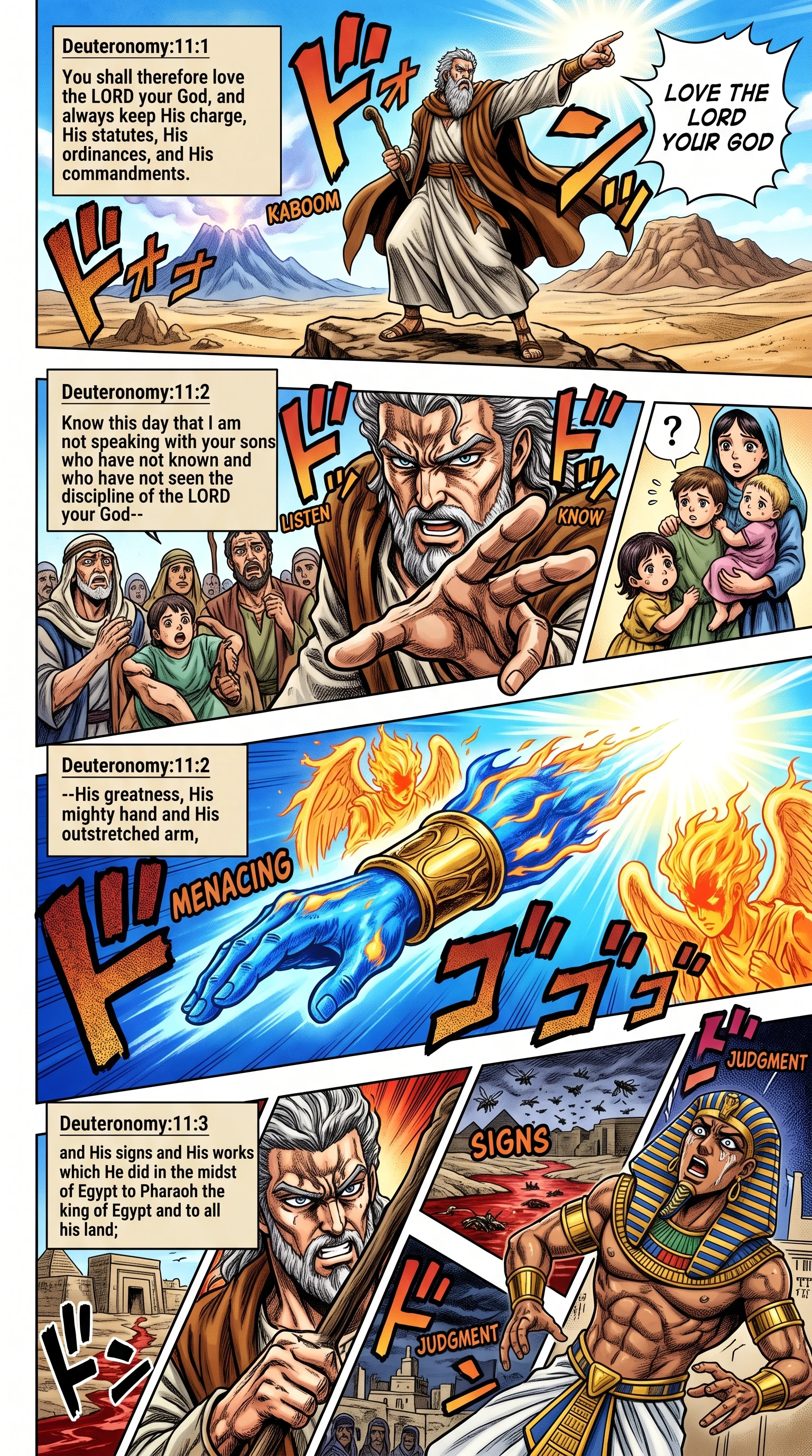 Deuteronomy 11 illustration: Remembering God's Mighty Acts in Egypt