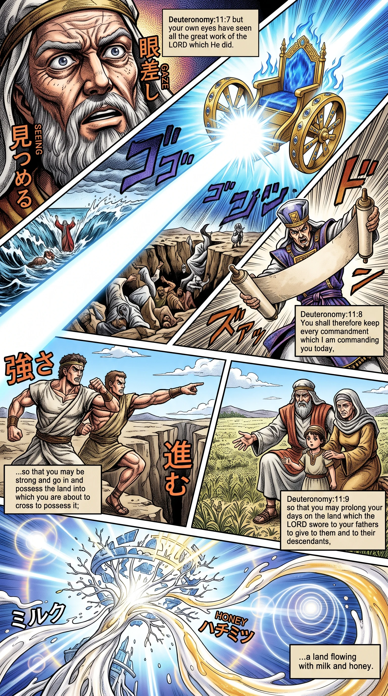 Deuteronomy 11 illustration: Commandment to Possess the Promised Land