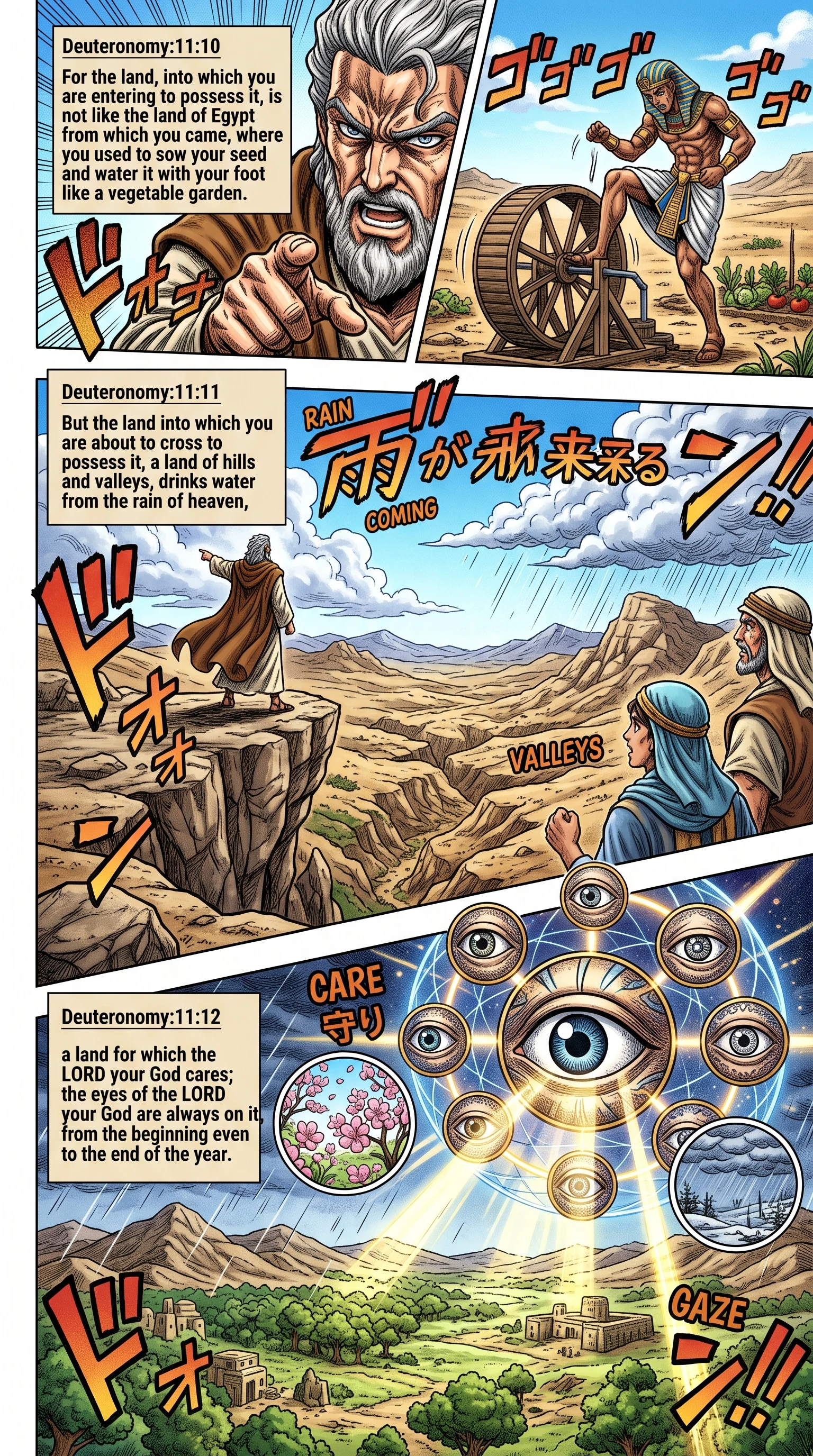 Deuteronomy 11 illustration: A Land Watered by Heavenly Rain