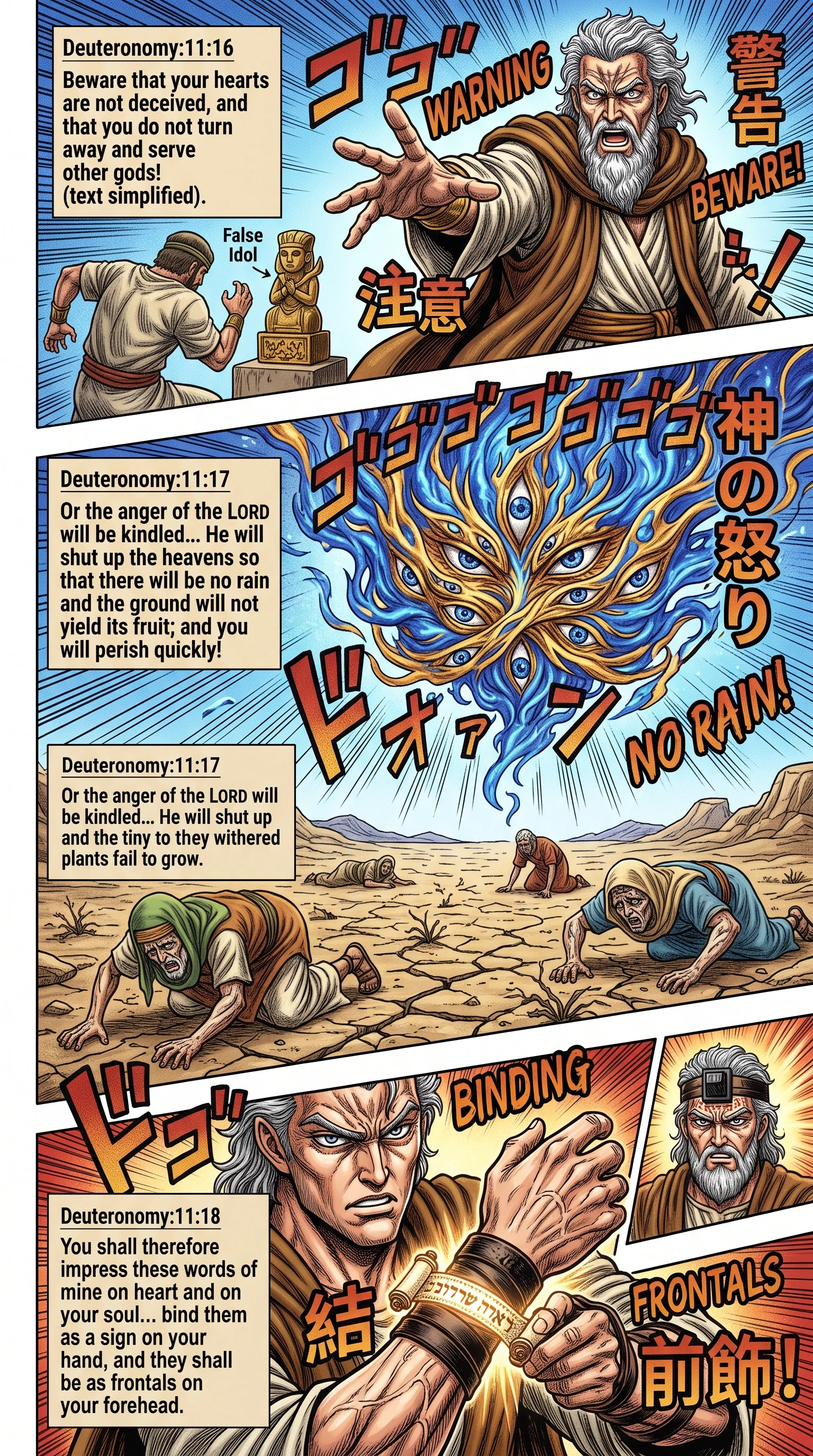 Deuteronomy 11 illustration: Warning Against Idolatry and Drought Threat