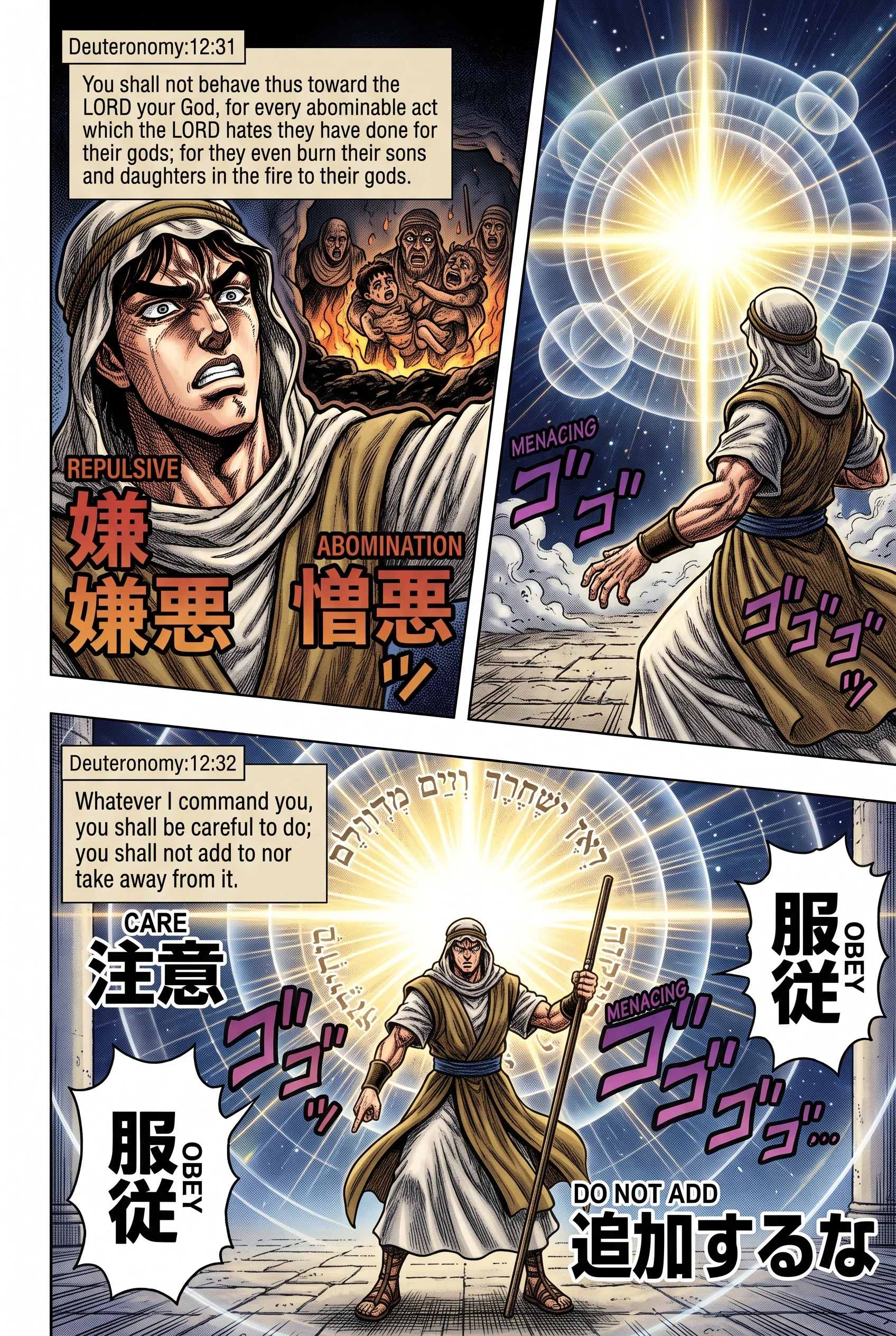 Deuteronomy 12 illustration: Abominations Forbidden and Word Kept Whole