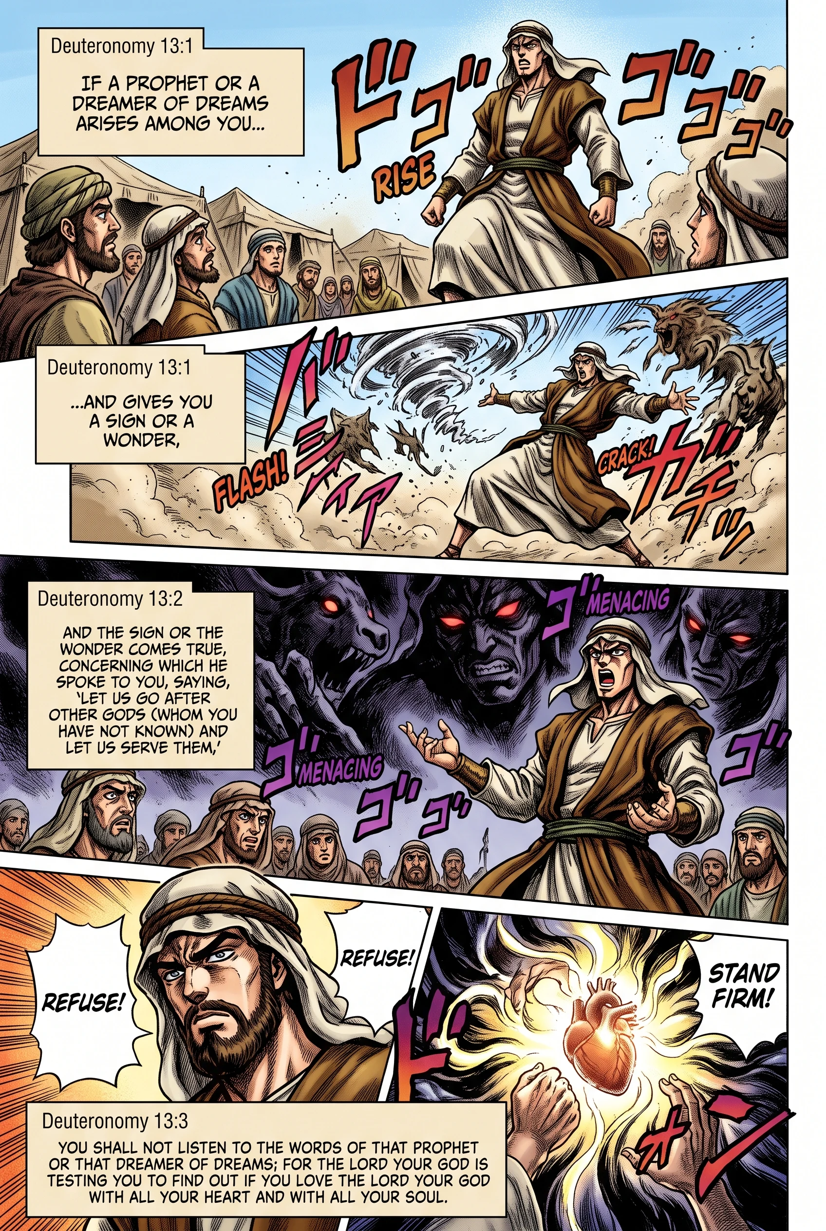 Deuteronomy 13 illustration: False Prophets Testing Israel's True Loyalty