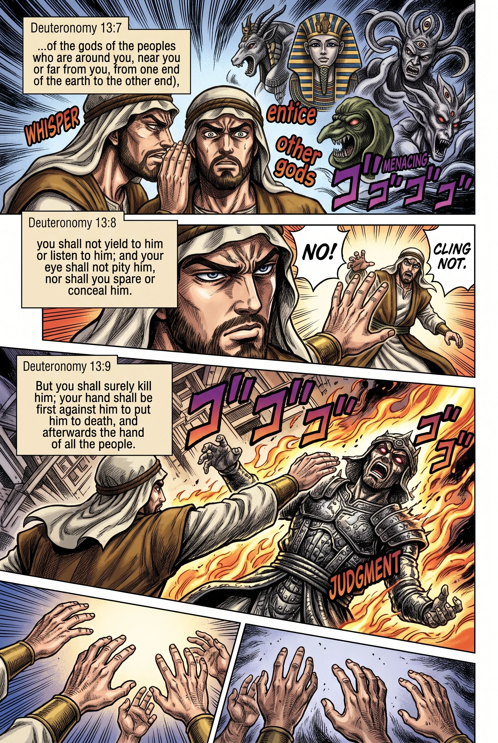 Deuteronomy 13 illustration: No Mercy for Enticing Close Relatives