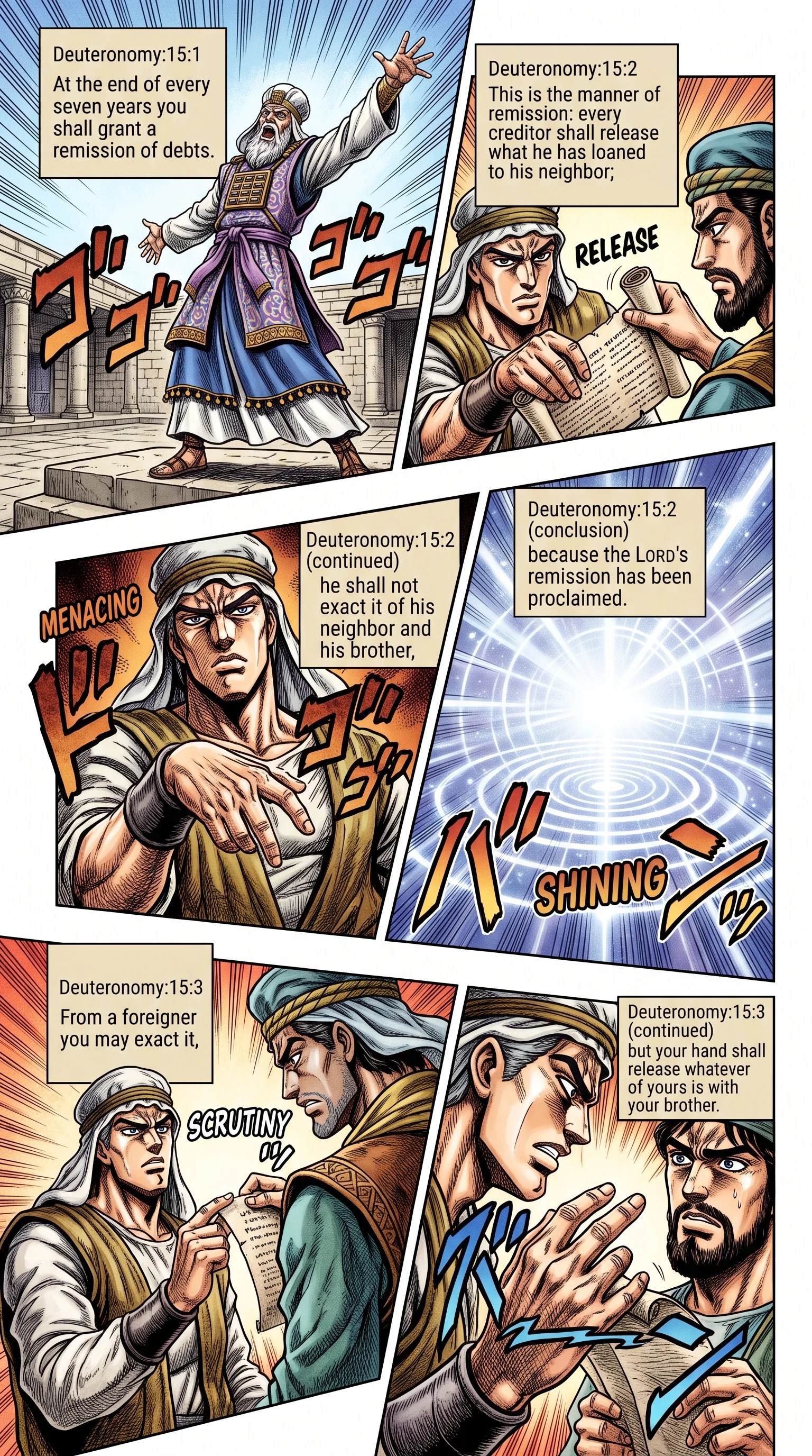 Deuteronomy 15 illustration: Seven Year Remission of Neighbor Debts