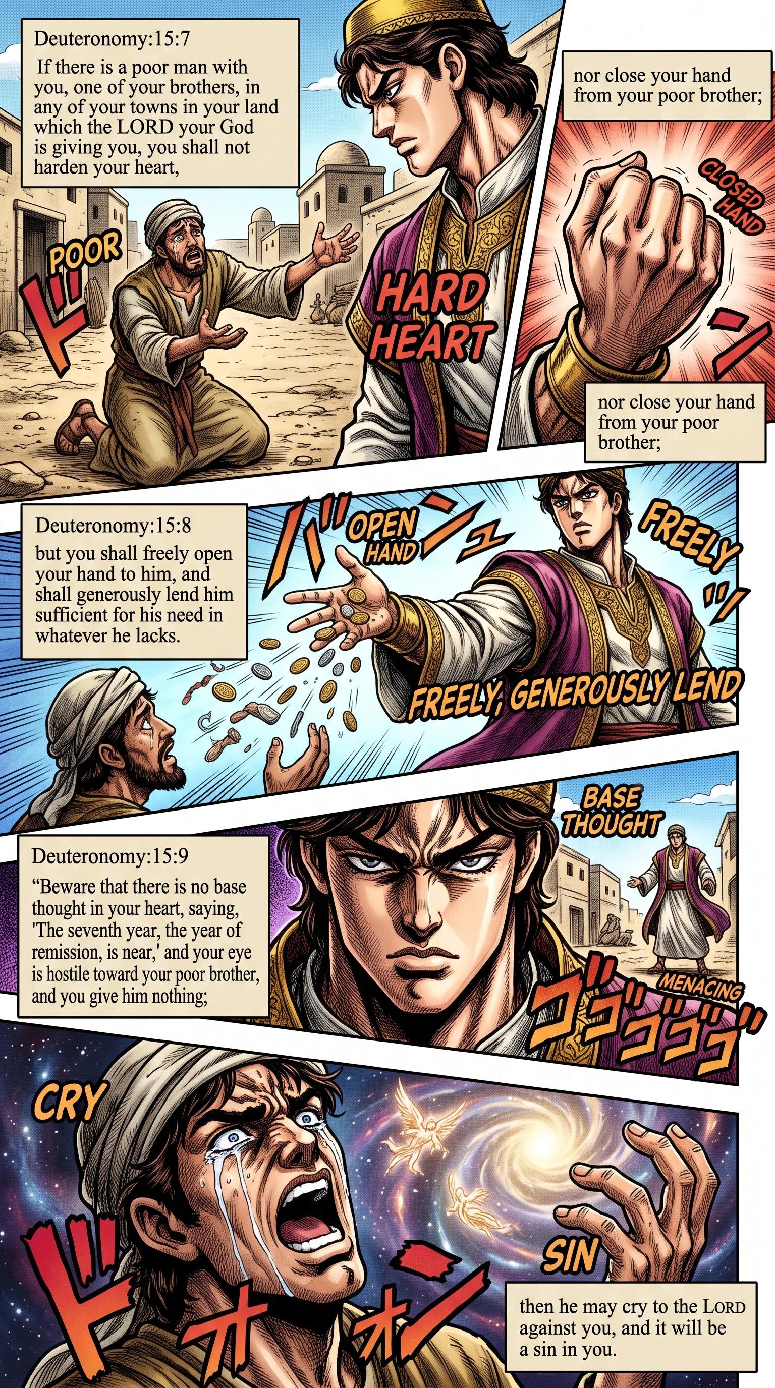 Deuteronomy 15 illustration: Generosity Commanded for the Impoverished Brother