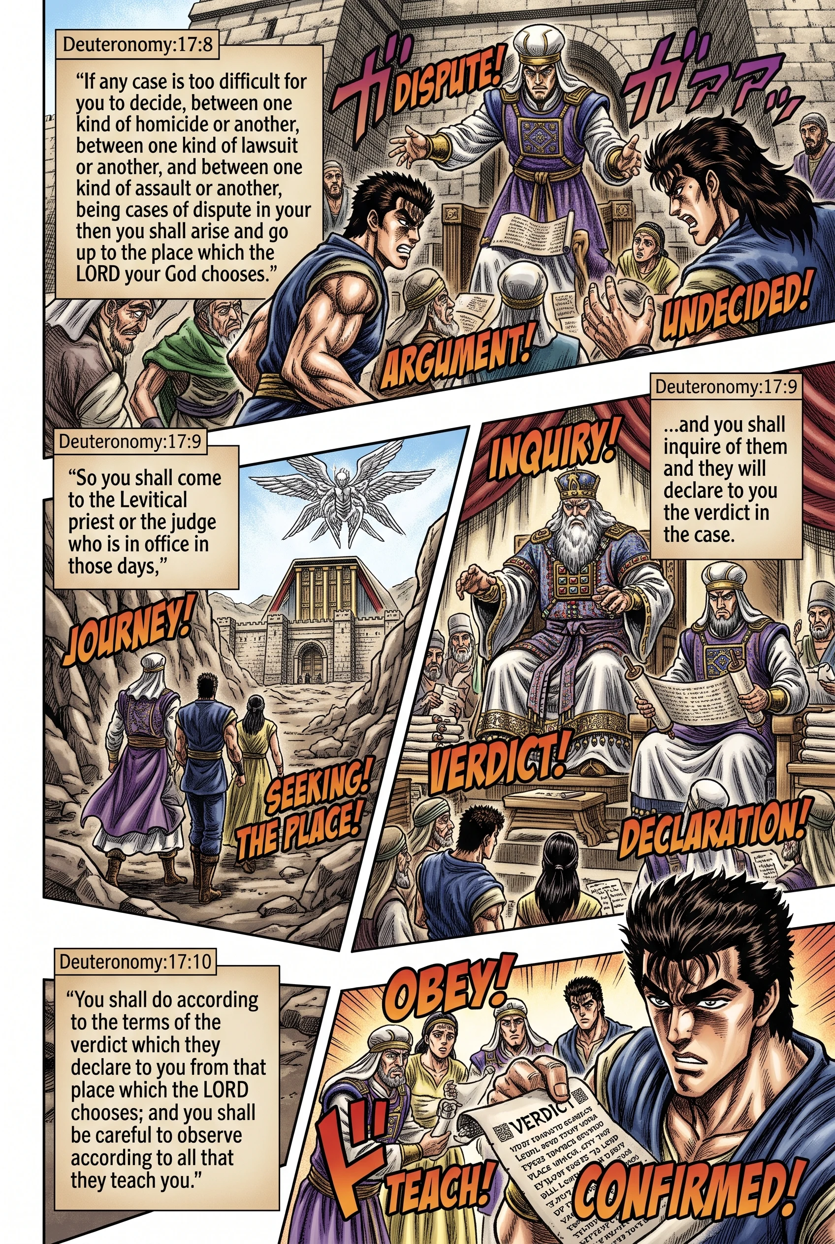 Deuteronomy 17 illustration: Difficult Cases Brought to Central Court