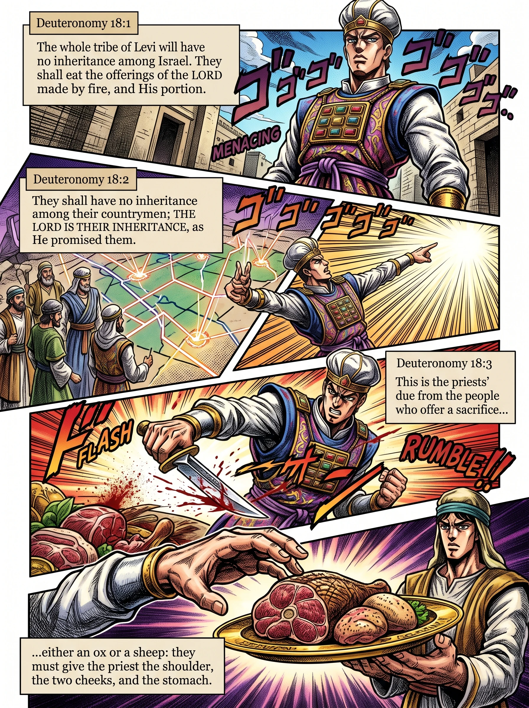 Deuteronomy 18 illustration: The Sacrificial Dues for Levitical Priests