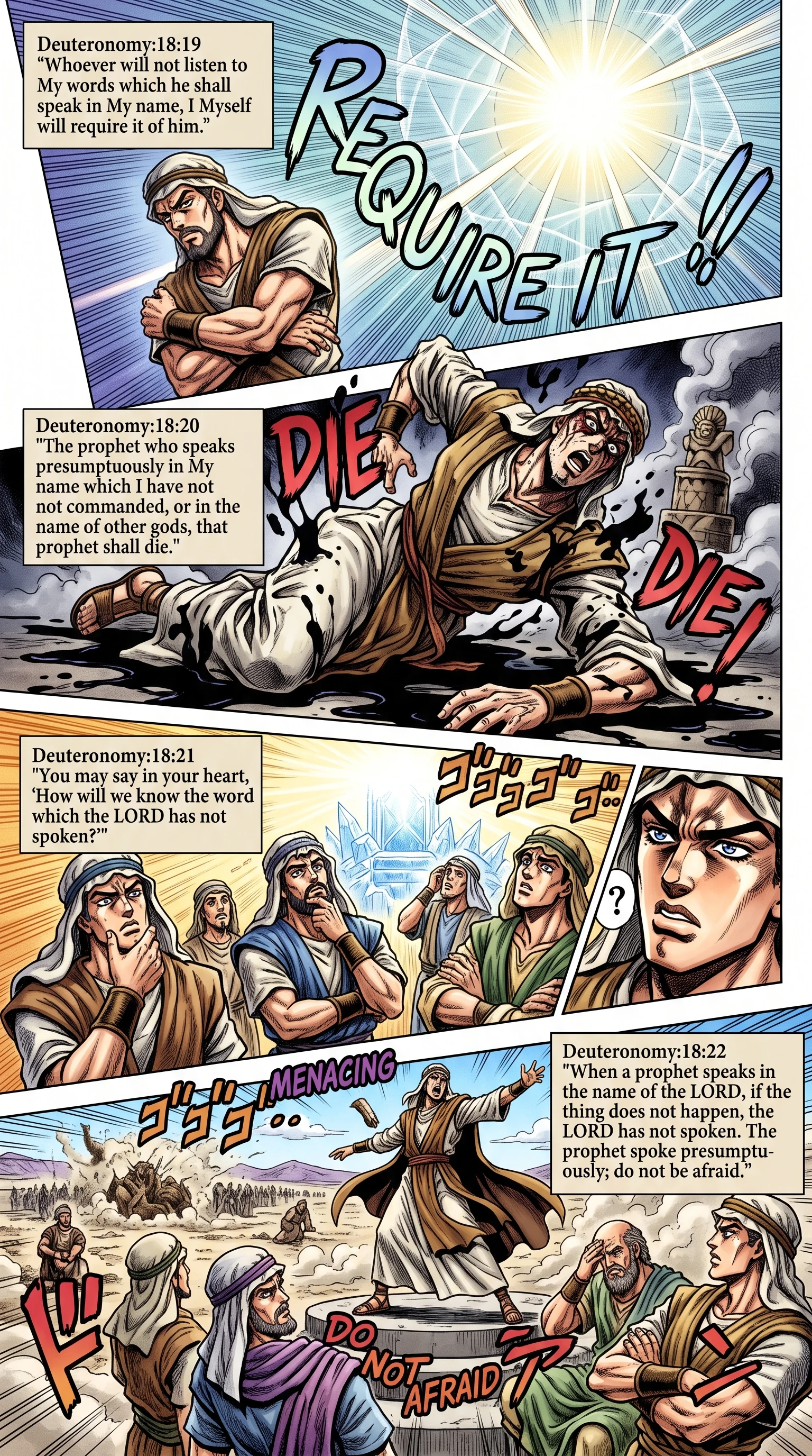 Deuteronomy 18 illustration: Identifying and Punishing the False Prophet