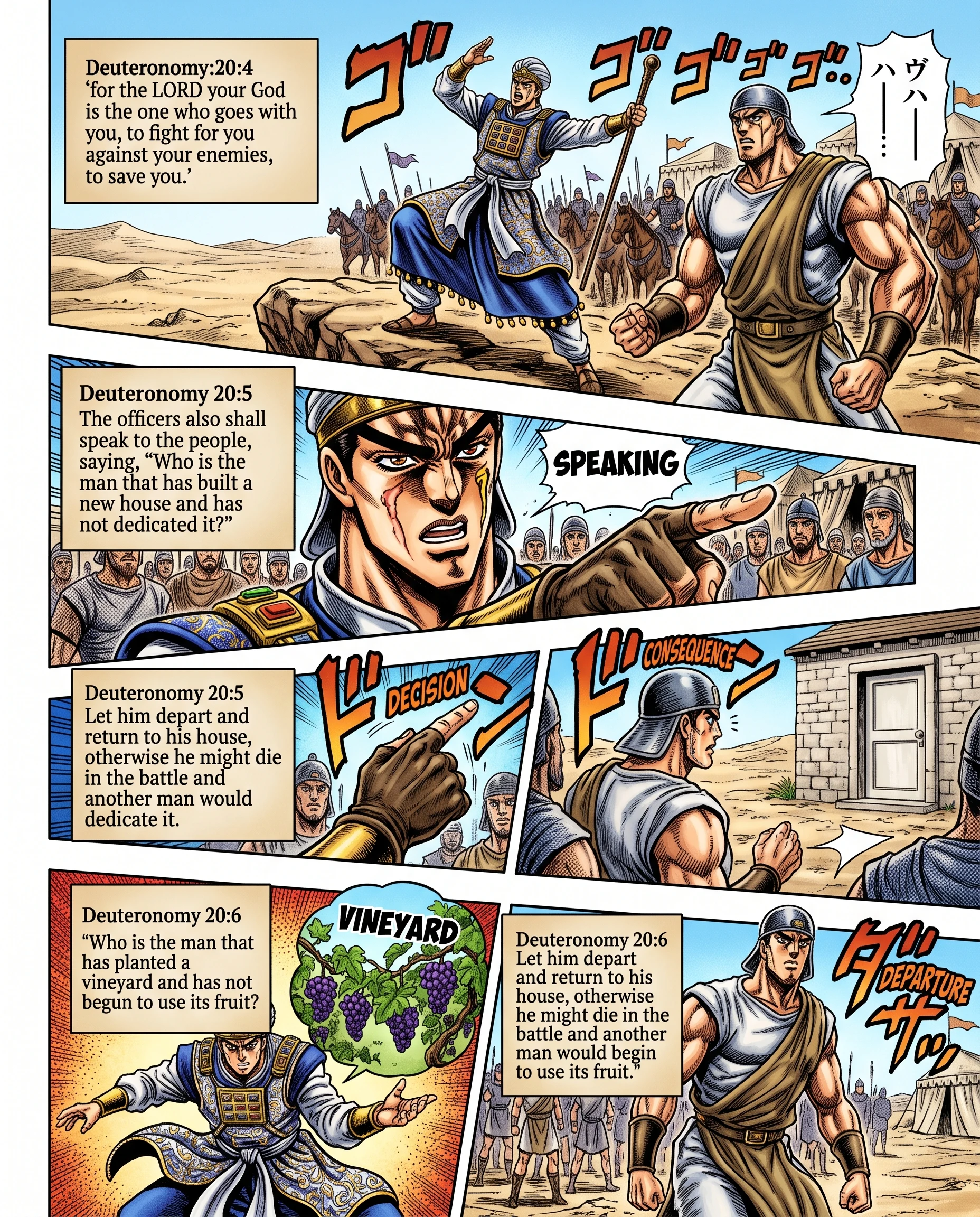 Deuteronomy 20 illustration: Military Exemptions for Home and Family