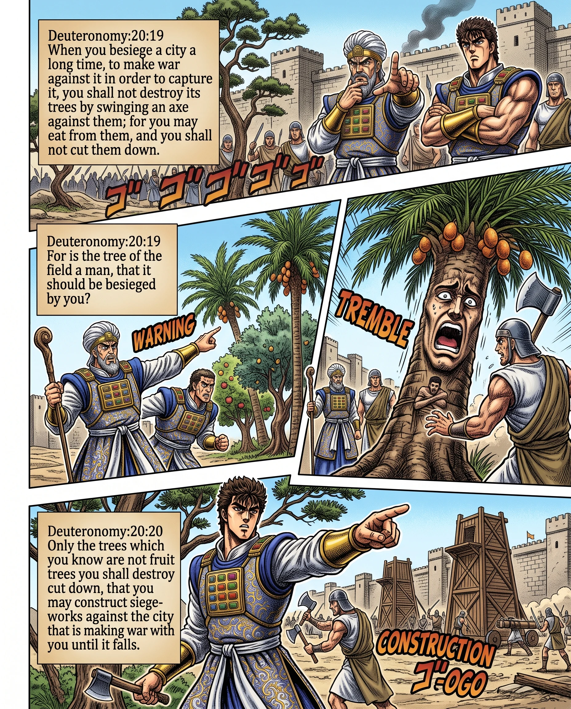 Deuteronomy 20 illustration: Fruit Trees Spared During Prolonged Sieges