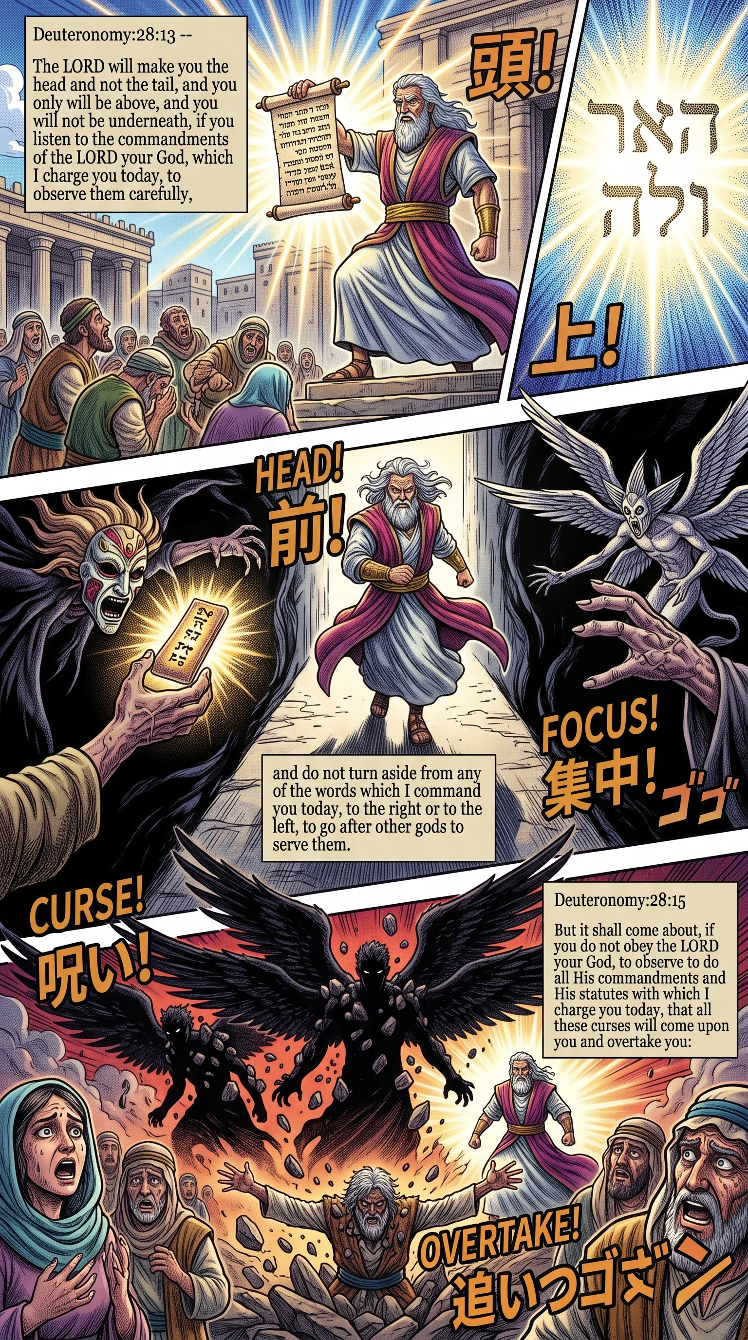Deuteronomy 28 illustration: Israel as Head and Warning of Curses