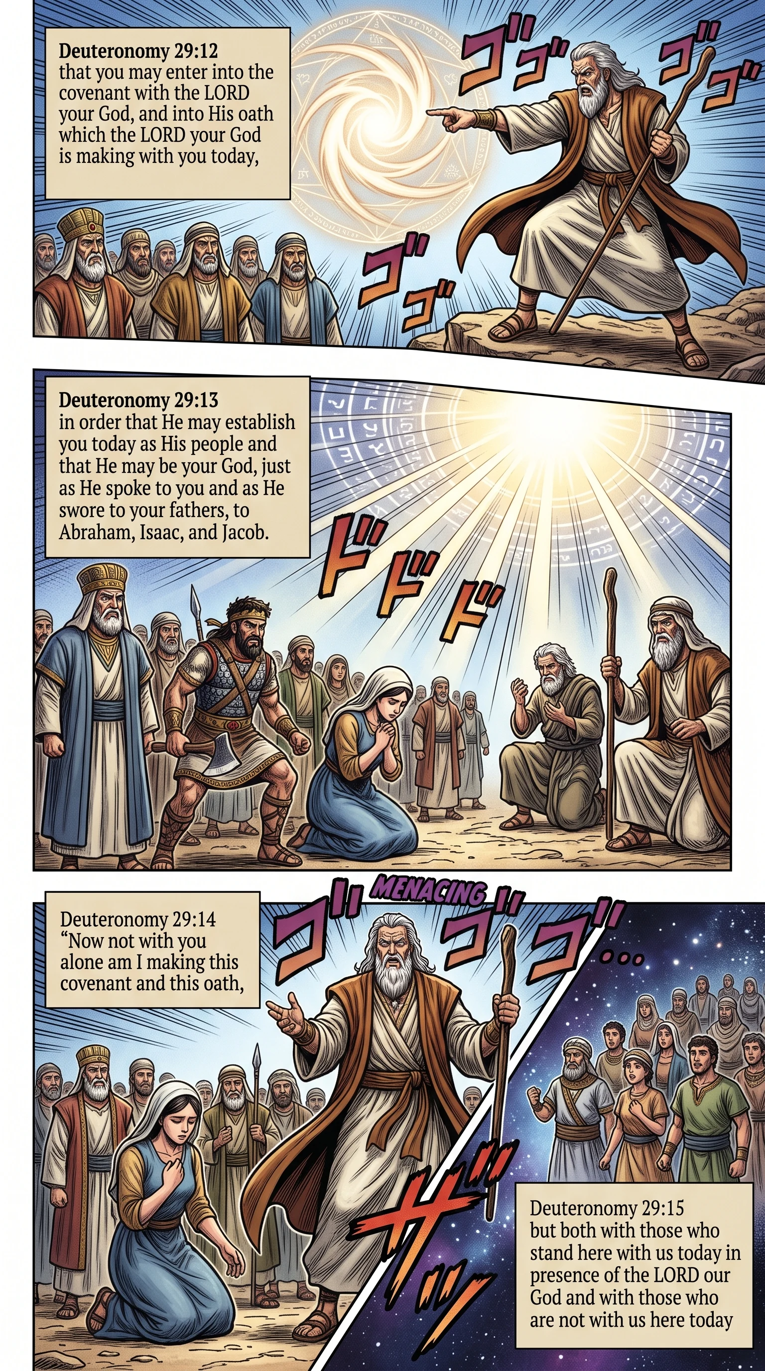 Deuteronomy 29 illustration: Entering God's Sworn Covenant for Generations
