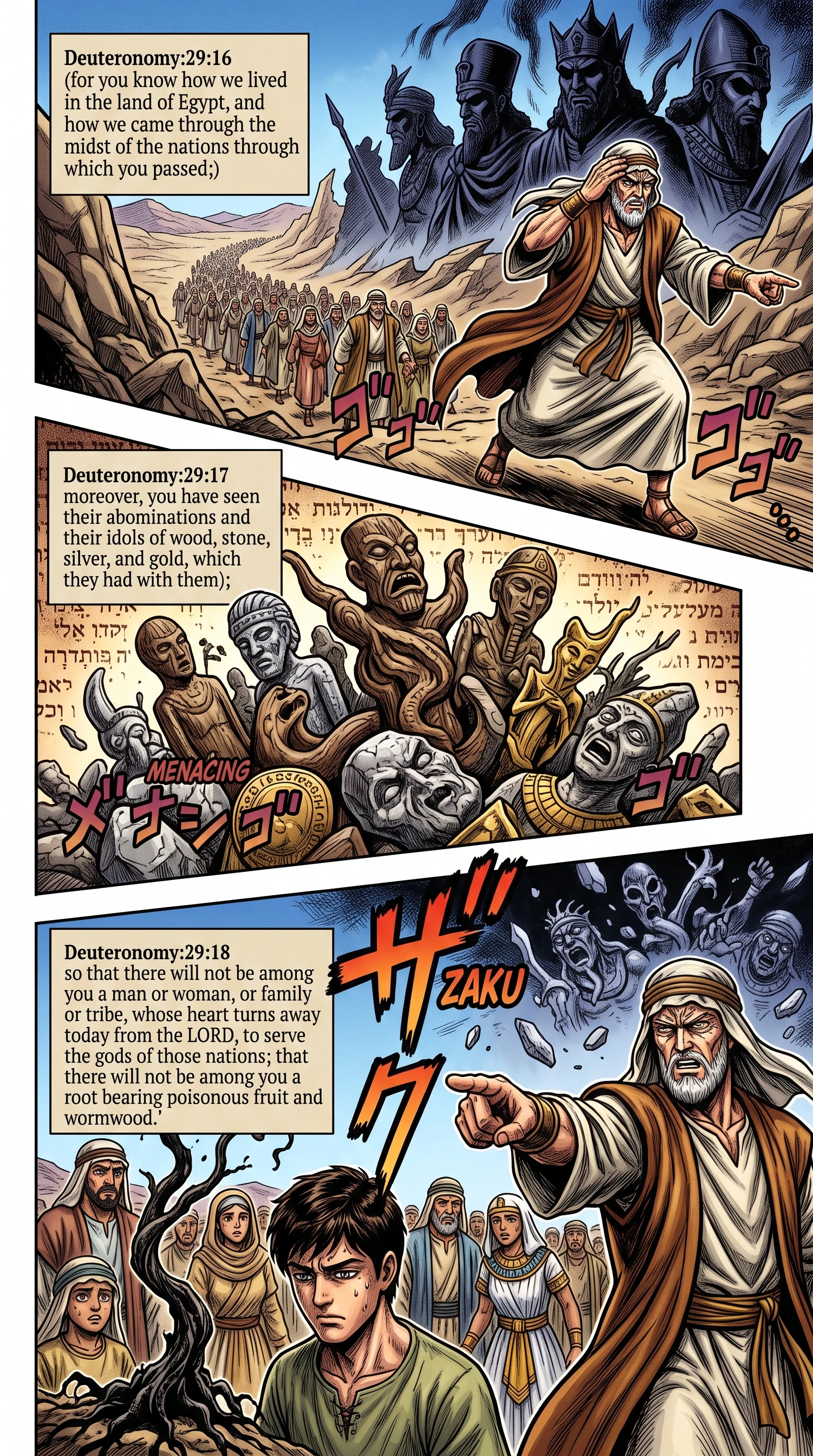 Deuteronomy 29 illustration: Warning of Pagan Idols and Apostasy