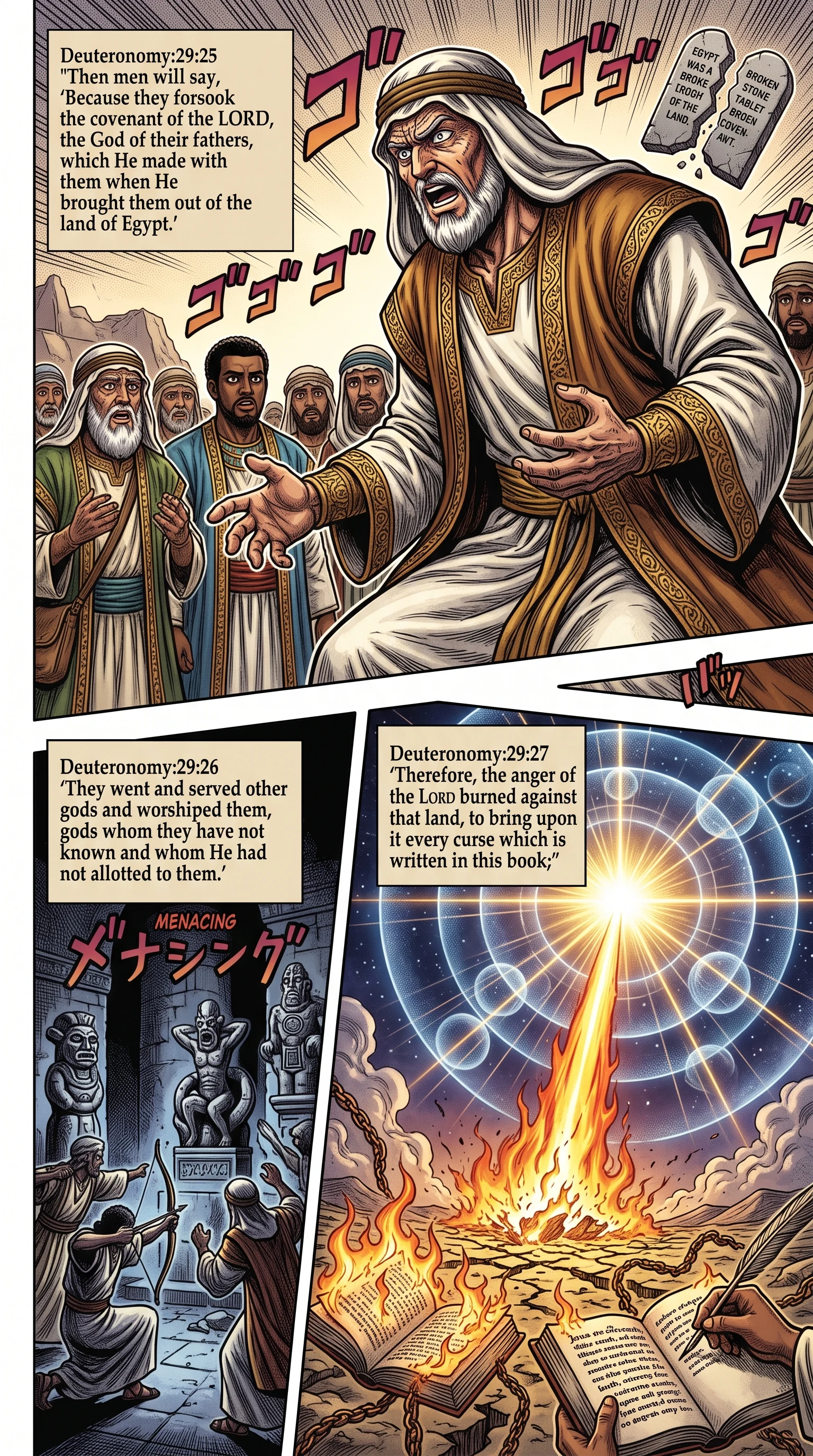Deuteronomy 29 illustration: Nations Explain Cause of God's Anger