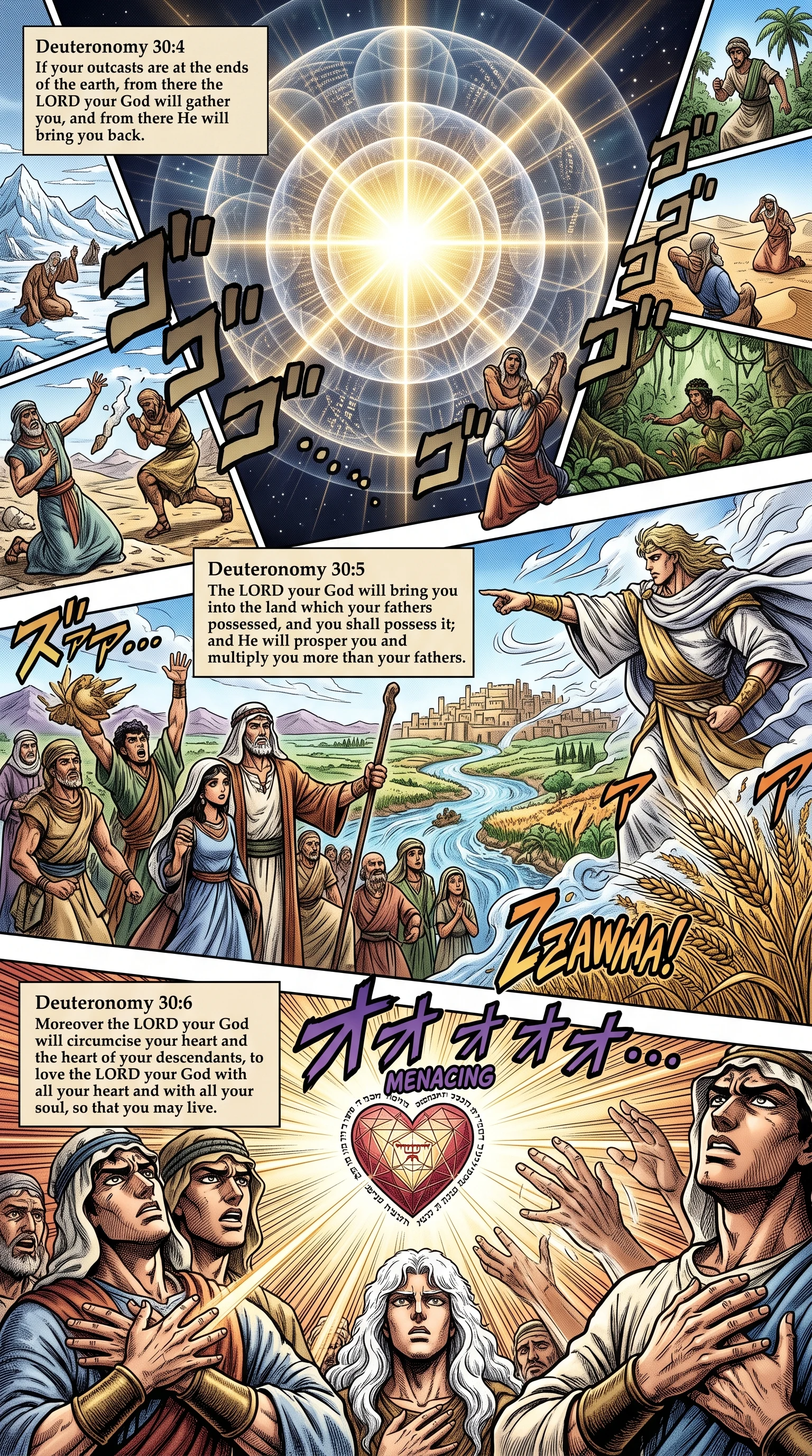Deuteronomy 30 illustration: Gathering Outcasts and Circumcising the Heart