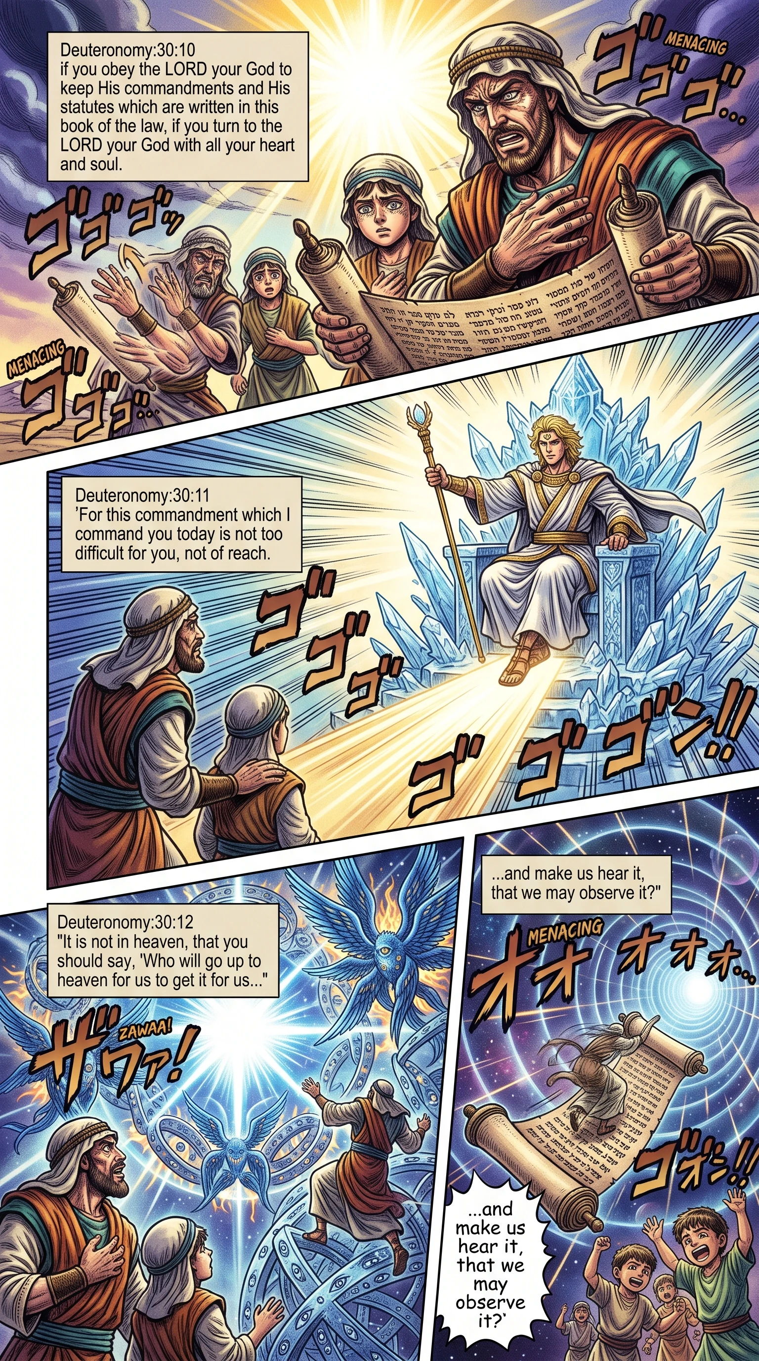 Deuteronomy 30 illustration: Commandments Are Not Far in Heaven