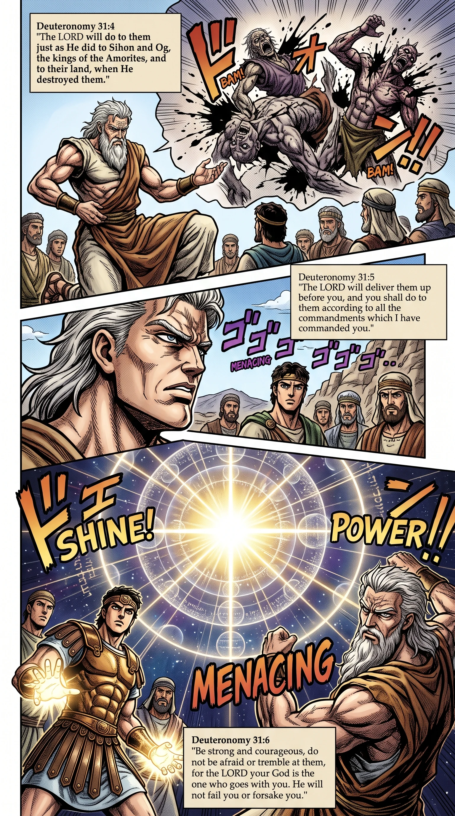 Deuteronomy 31 illustration: Assurance of Victory and Exhortation to Courage