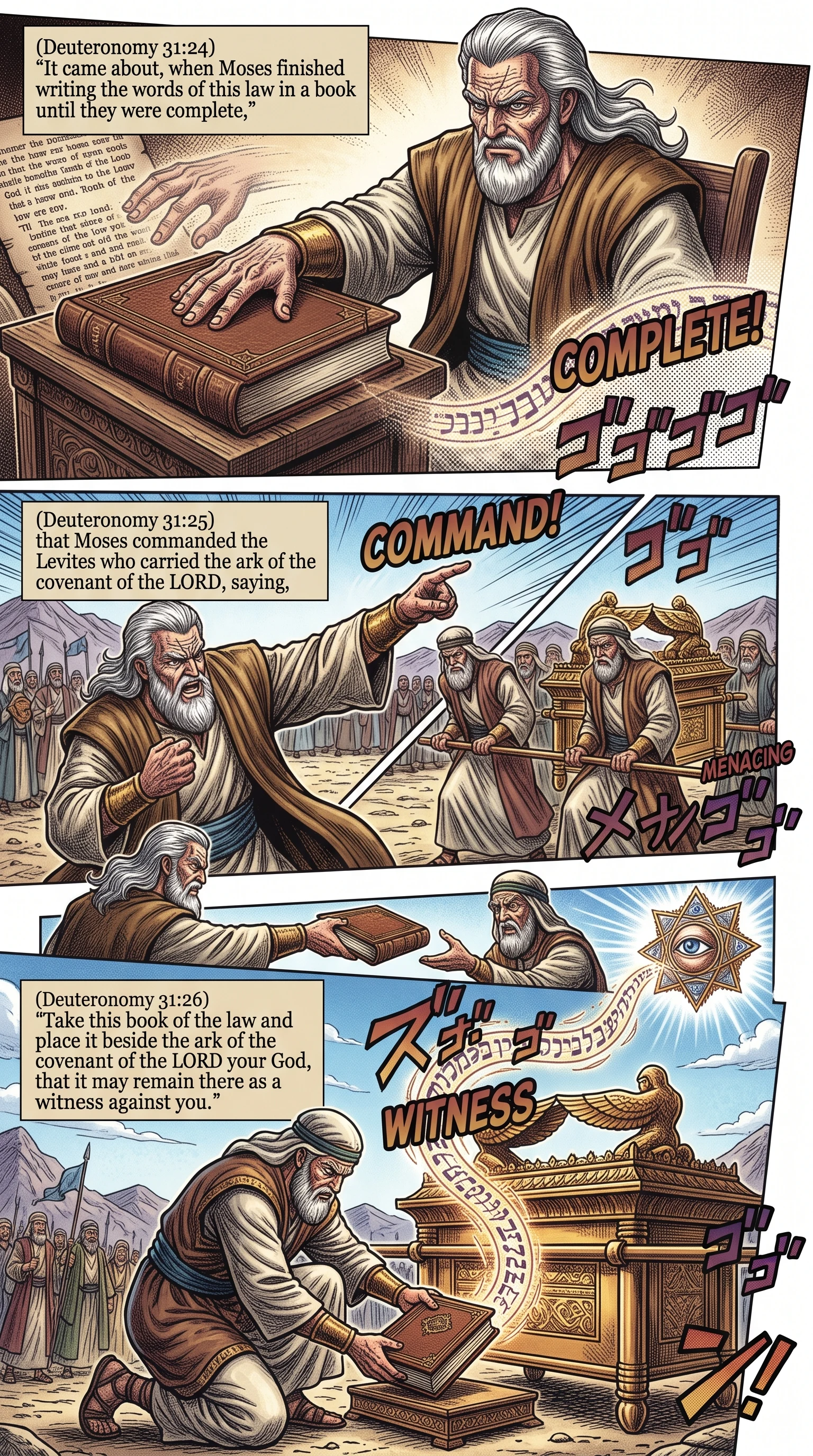 Deuteronomy 31 illustration: Placing the Law Beside the Ark
