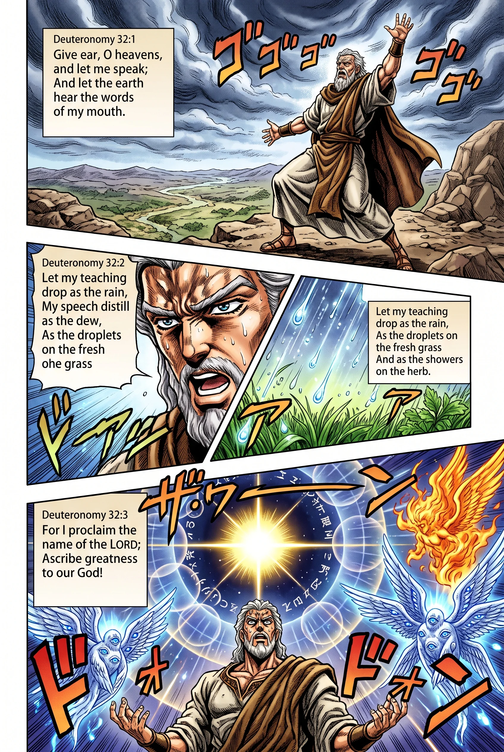 Deuteronomy 32 illustration: Proclaiming the Great Name of the Lord