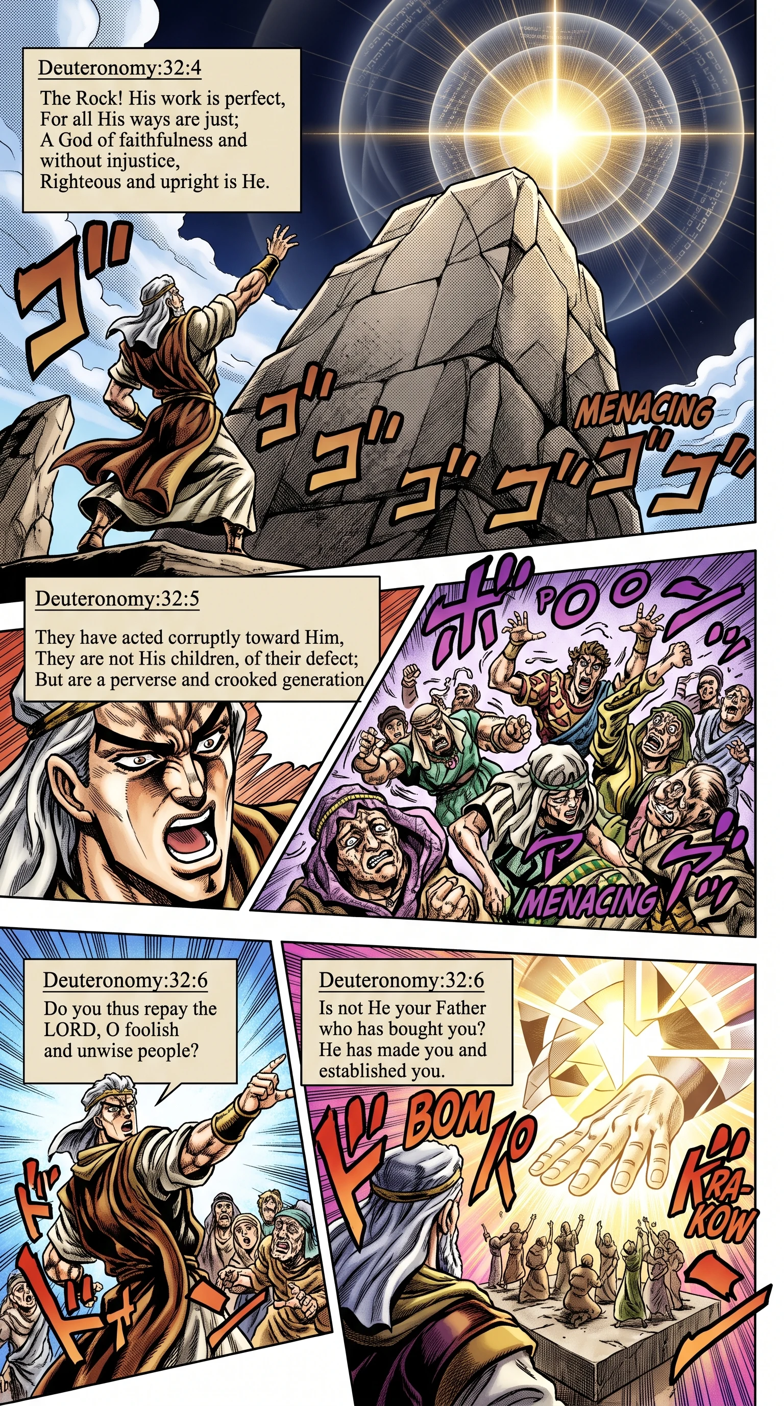 Deuteronomy 32 illustration: The Perfect Rock and a Perverse People
