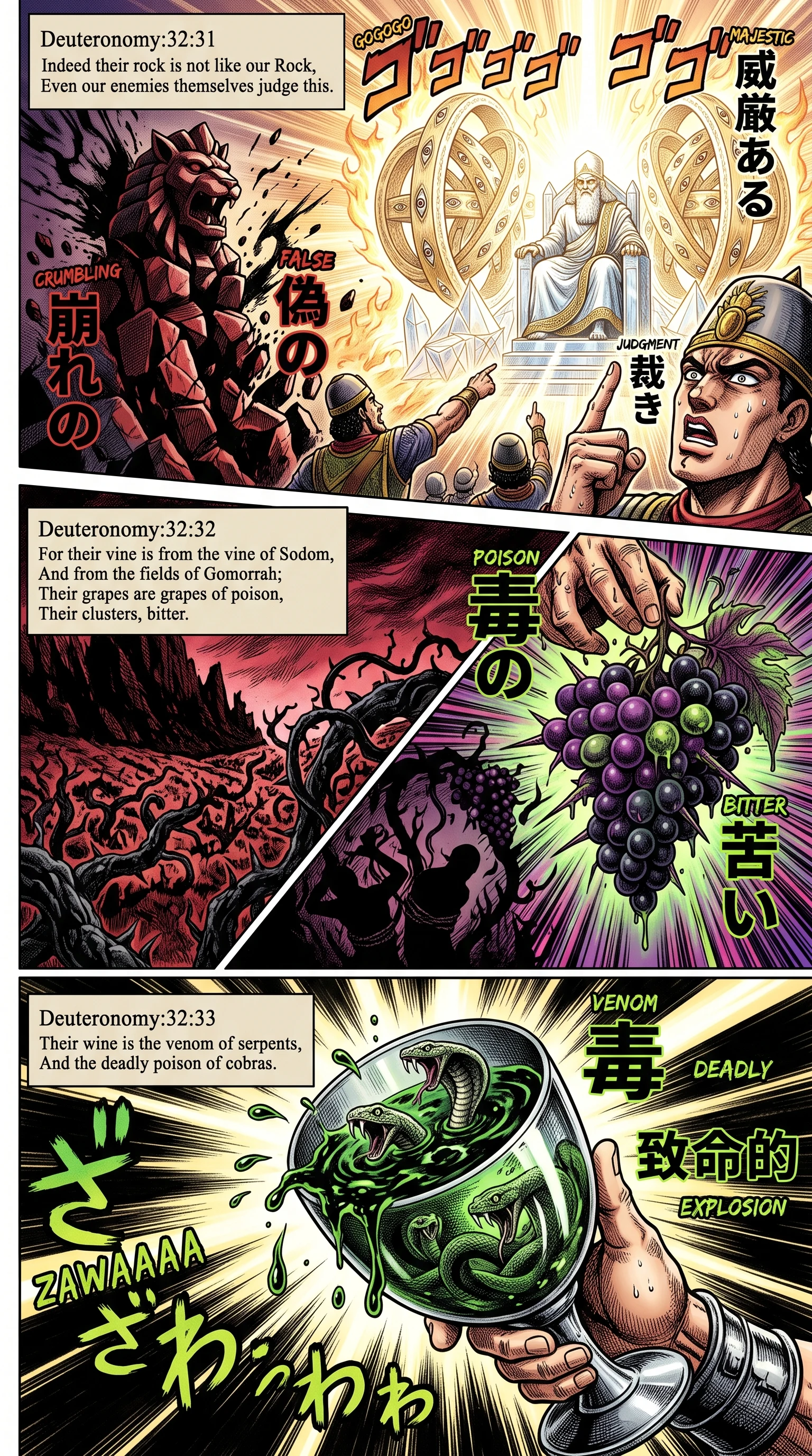 Deuteronomy 32 illustration: Vine of Sodom and Venom of Serpents