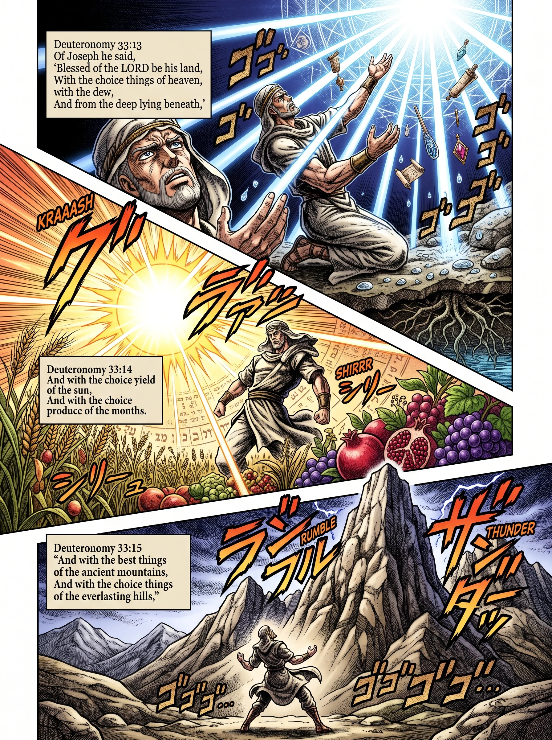 Deuteronomy 33 illustration: Rich Blessings of Harvest for Joseph