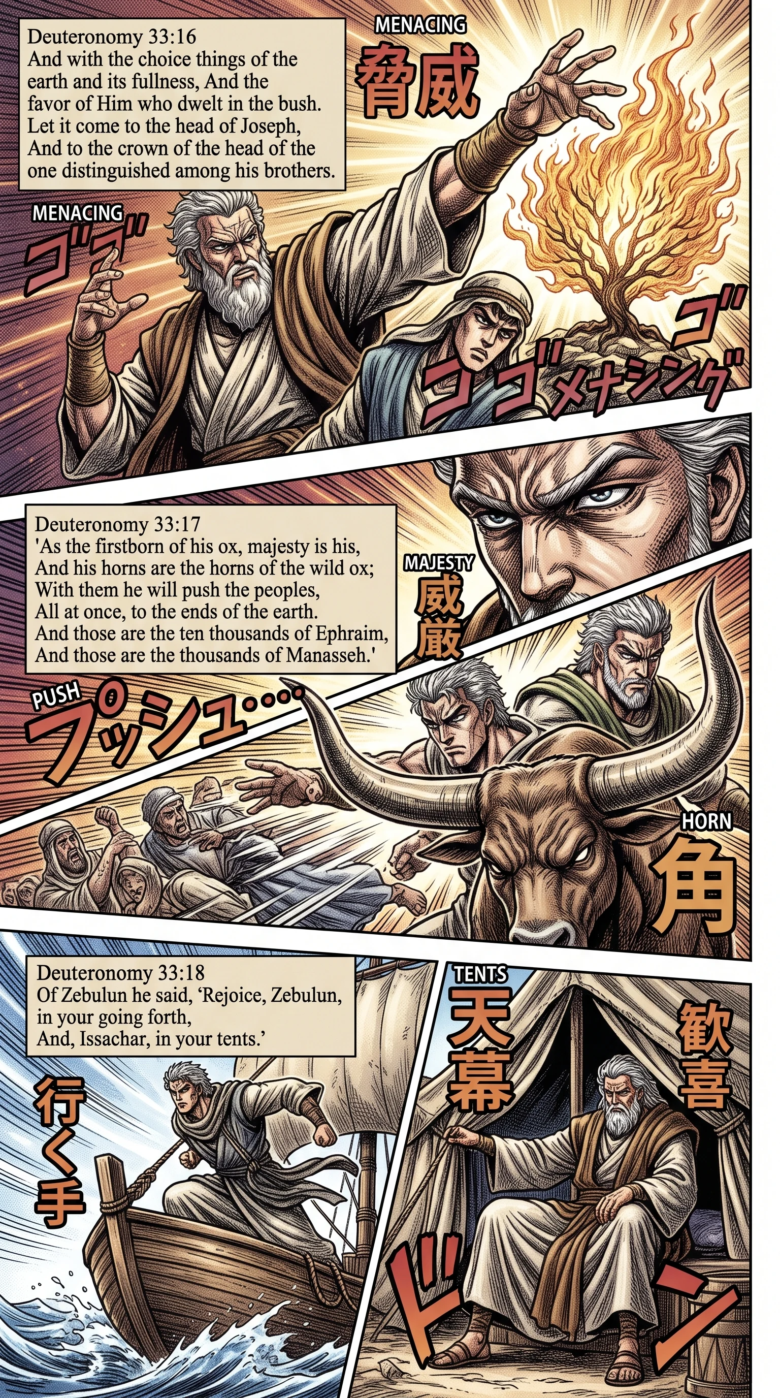 Deuteronomy 33 illustration: Favor on Joseph Zebulun and Issachar