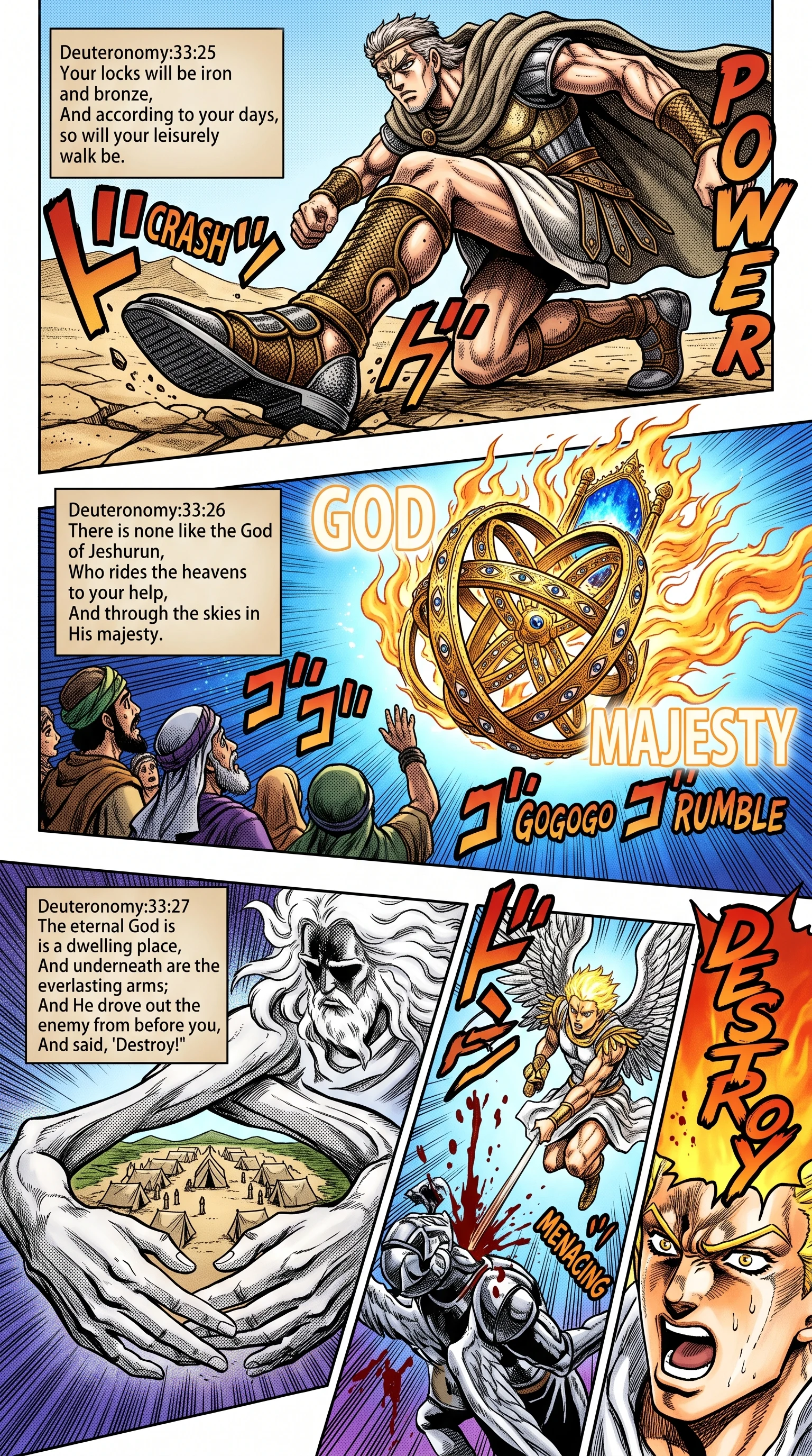 Deuteronomy 33 illustration: The Eternal God and His Everlasting Arms