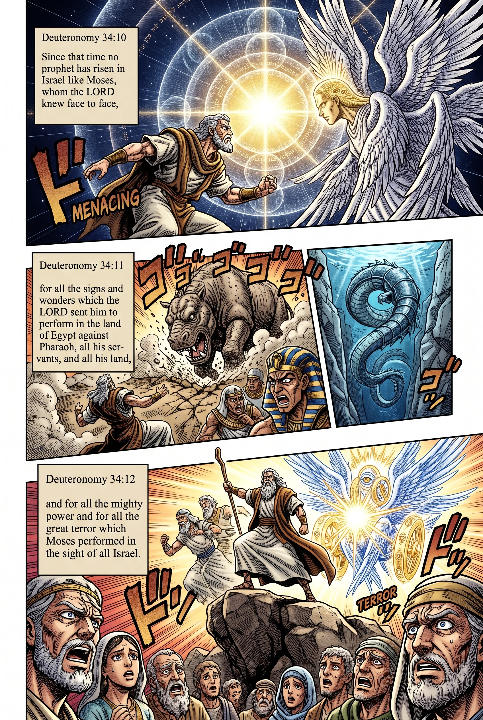 Deuteronomy 34 illustration: Tribute to Moses as an Unmatched Prophet