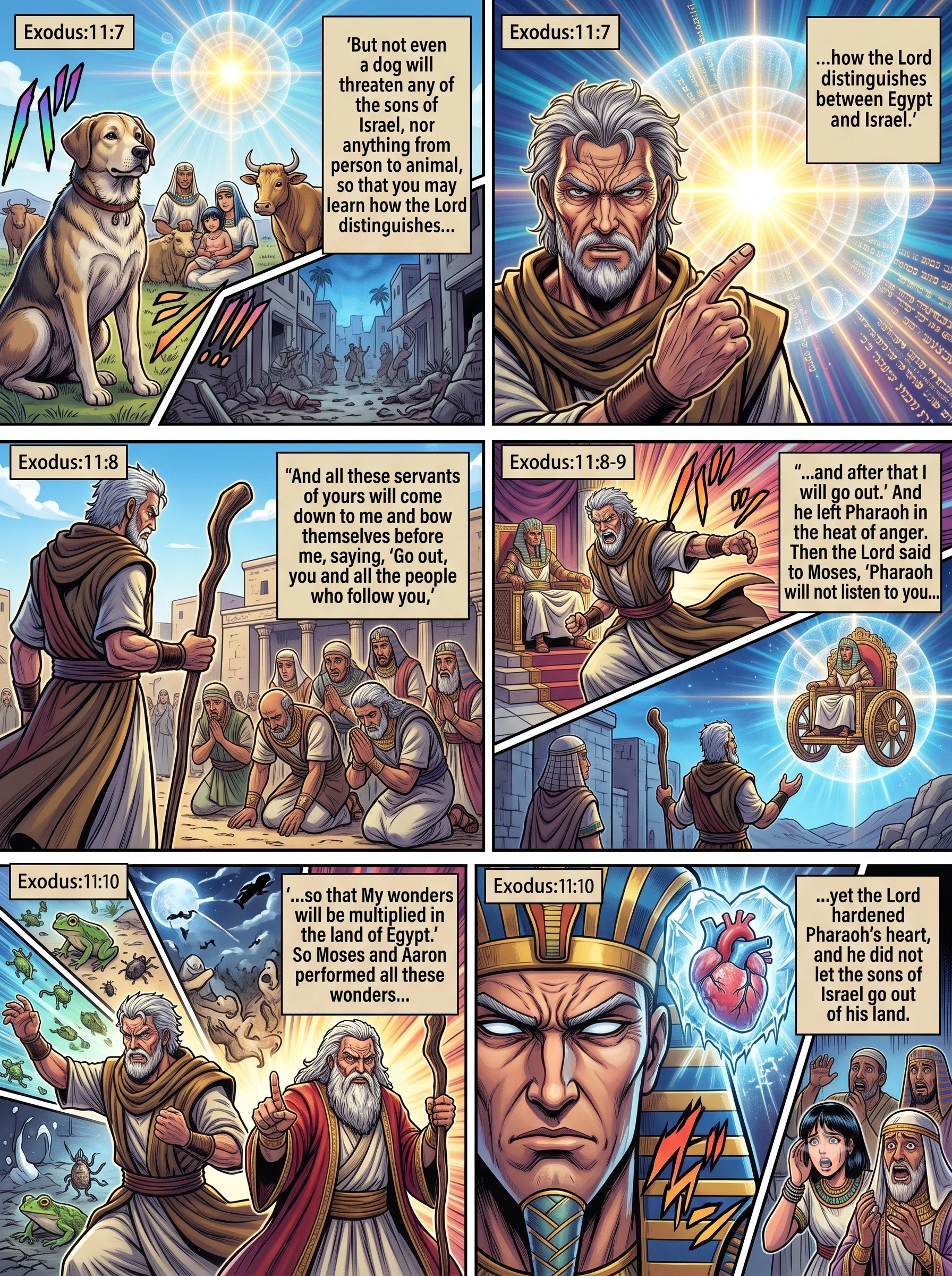Exodus 11 illustration: Pharaoh's Heart Hardened Once More