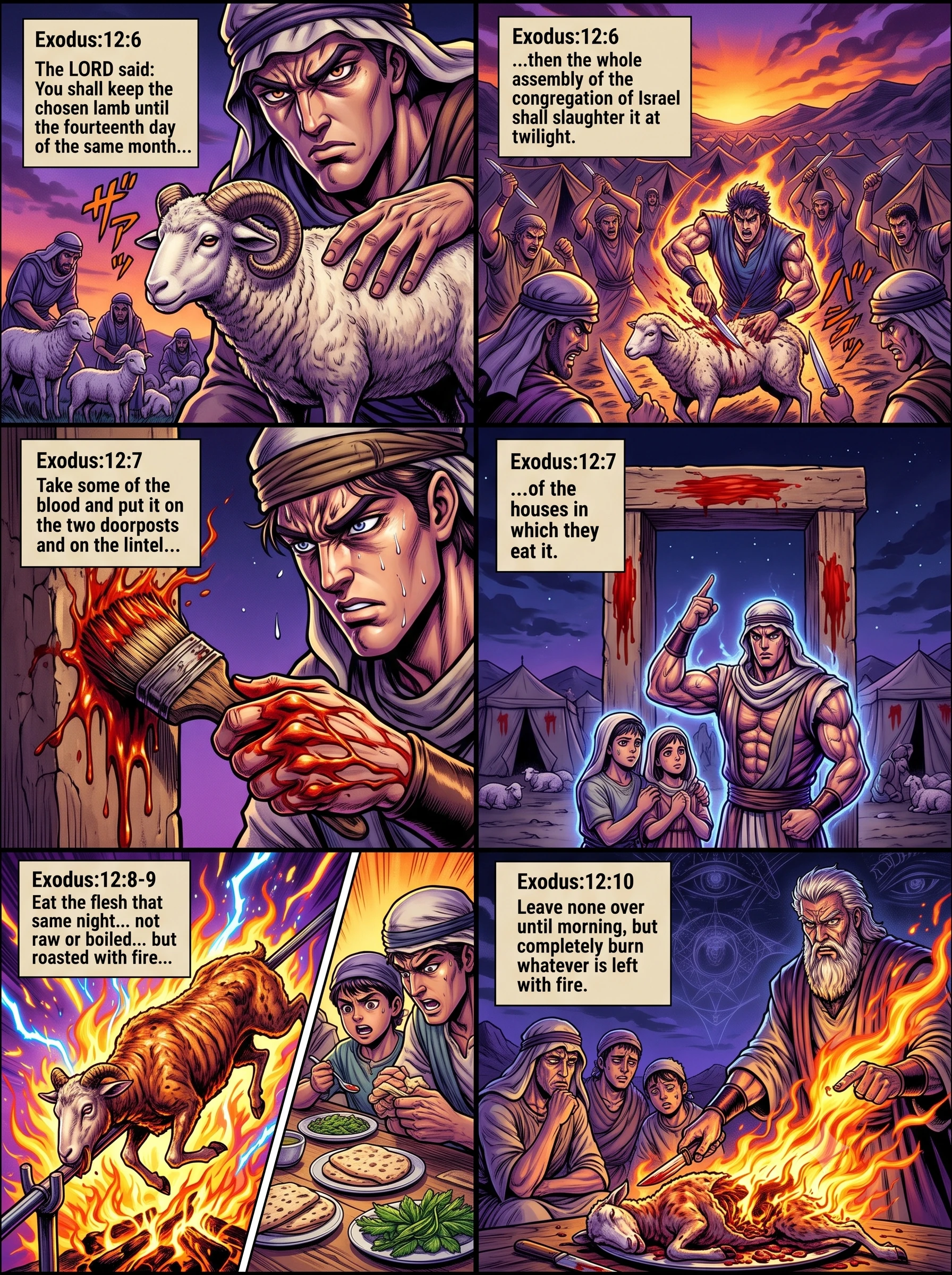 Exodus 12 illustration: Choosing and Keeping the Passover Lamb