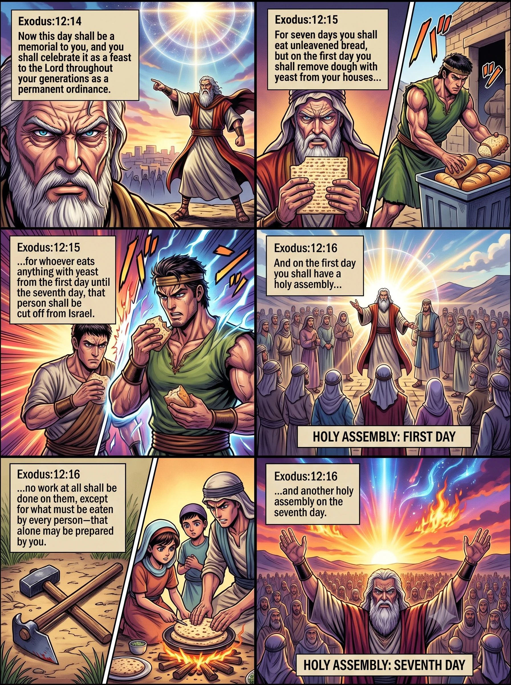 Exodus 12 illustration: The Lord's Judgment and the Blood Sign